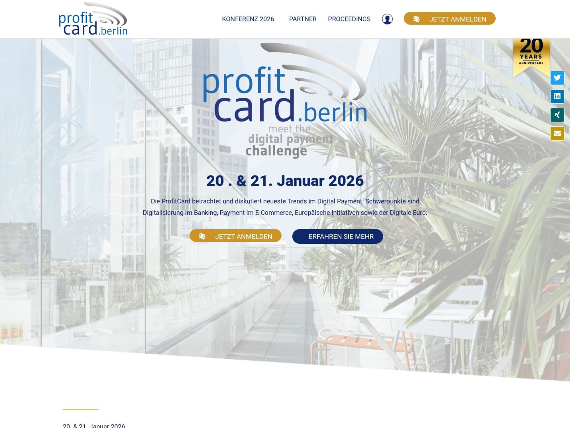 ProfitCard 2026 - Digital Payments Conference website