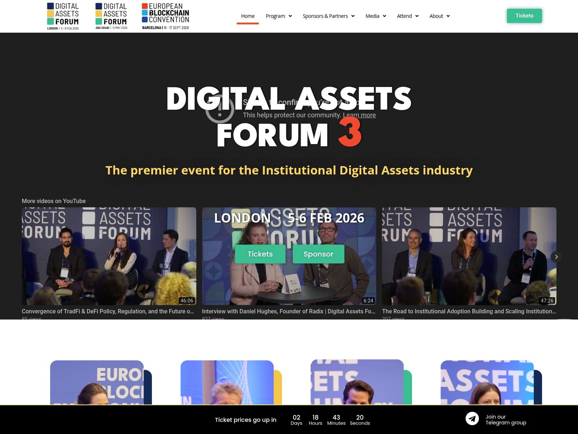 Digital Assets Forum London 2027 website