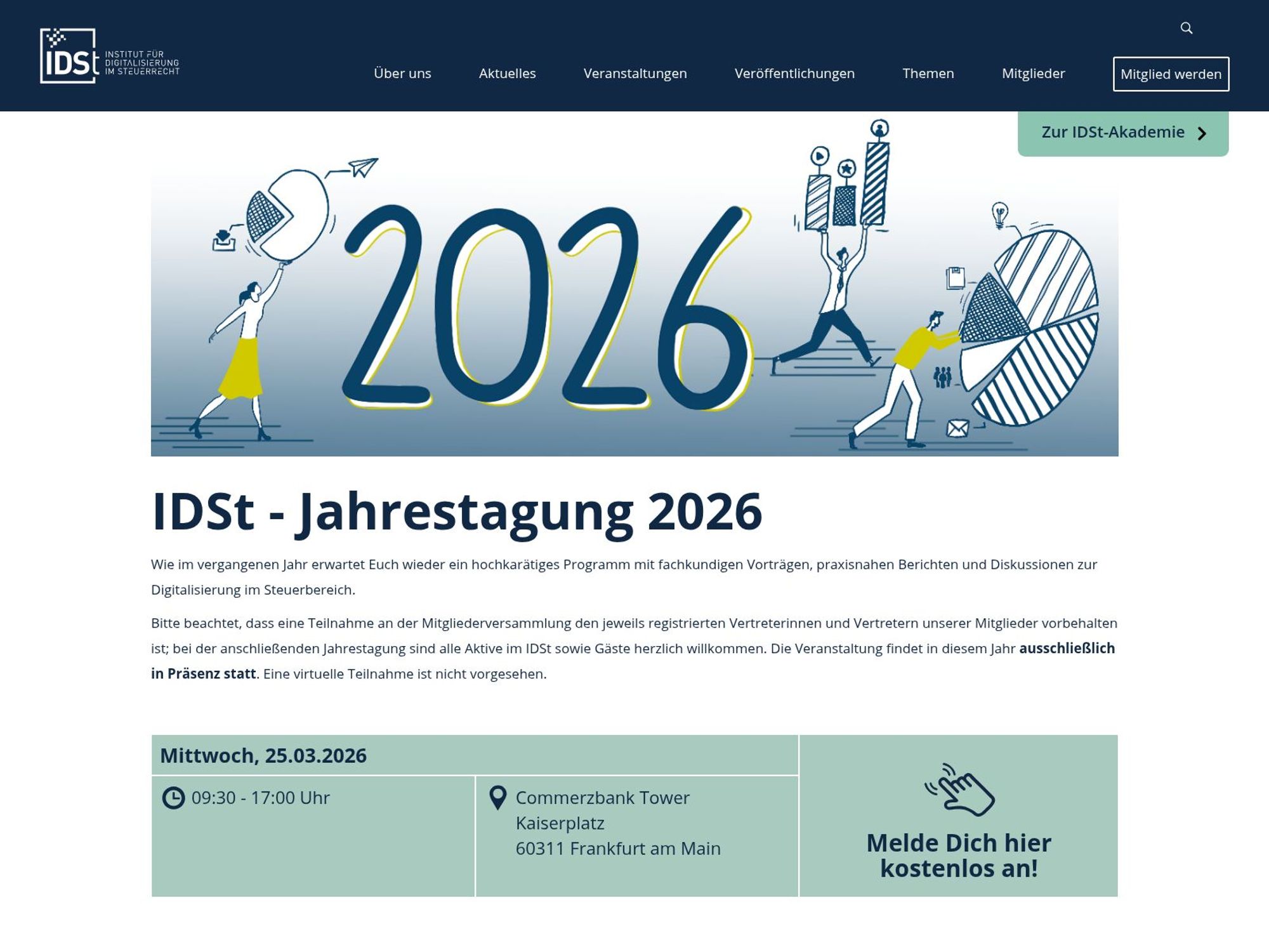 IDSt - Jahrestagung 2026 website