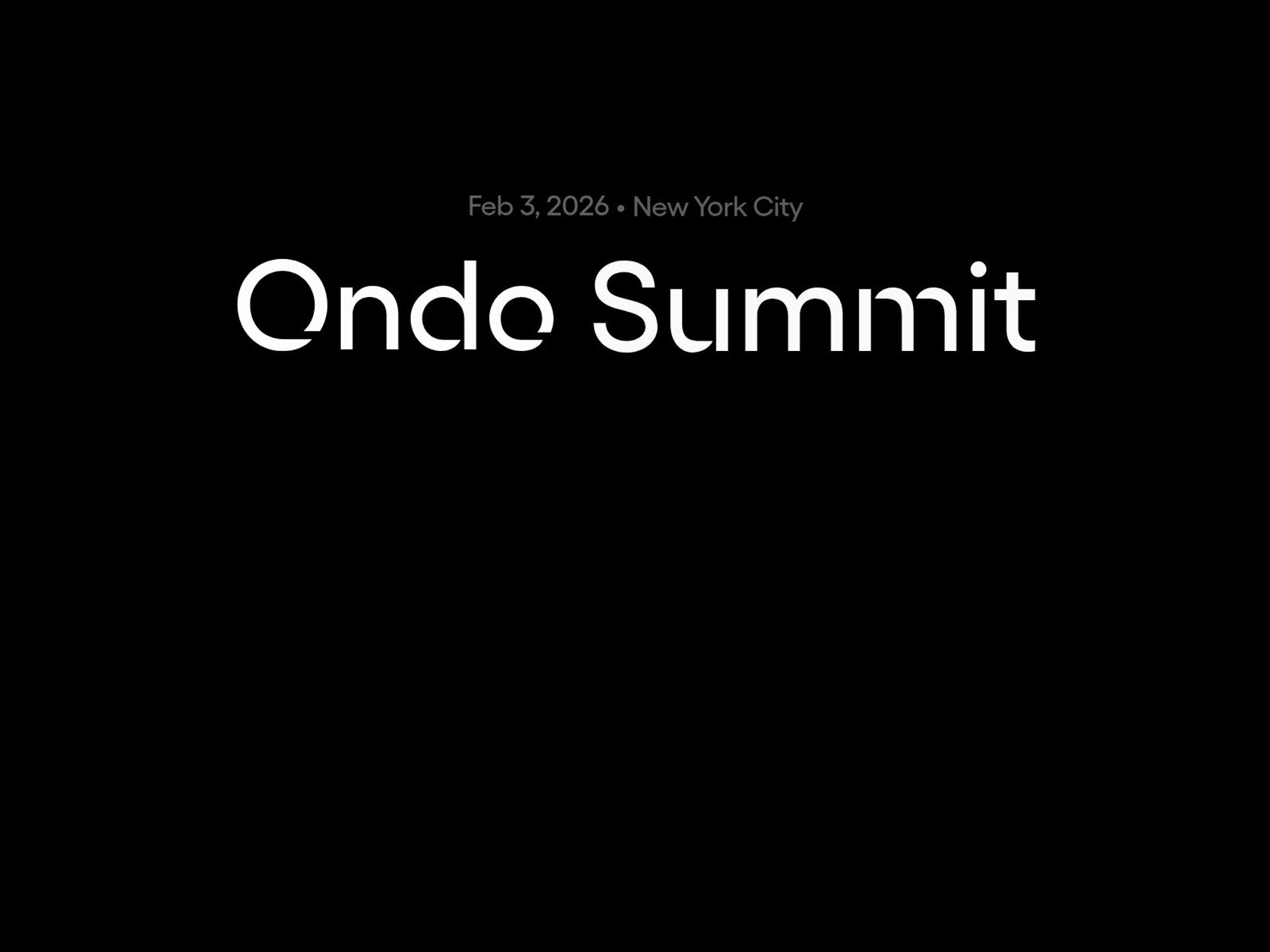 Ondo Summit website
