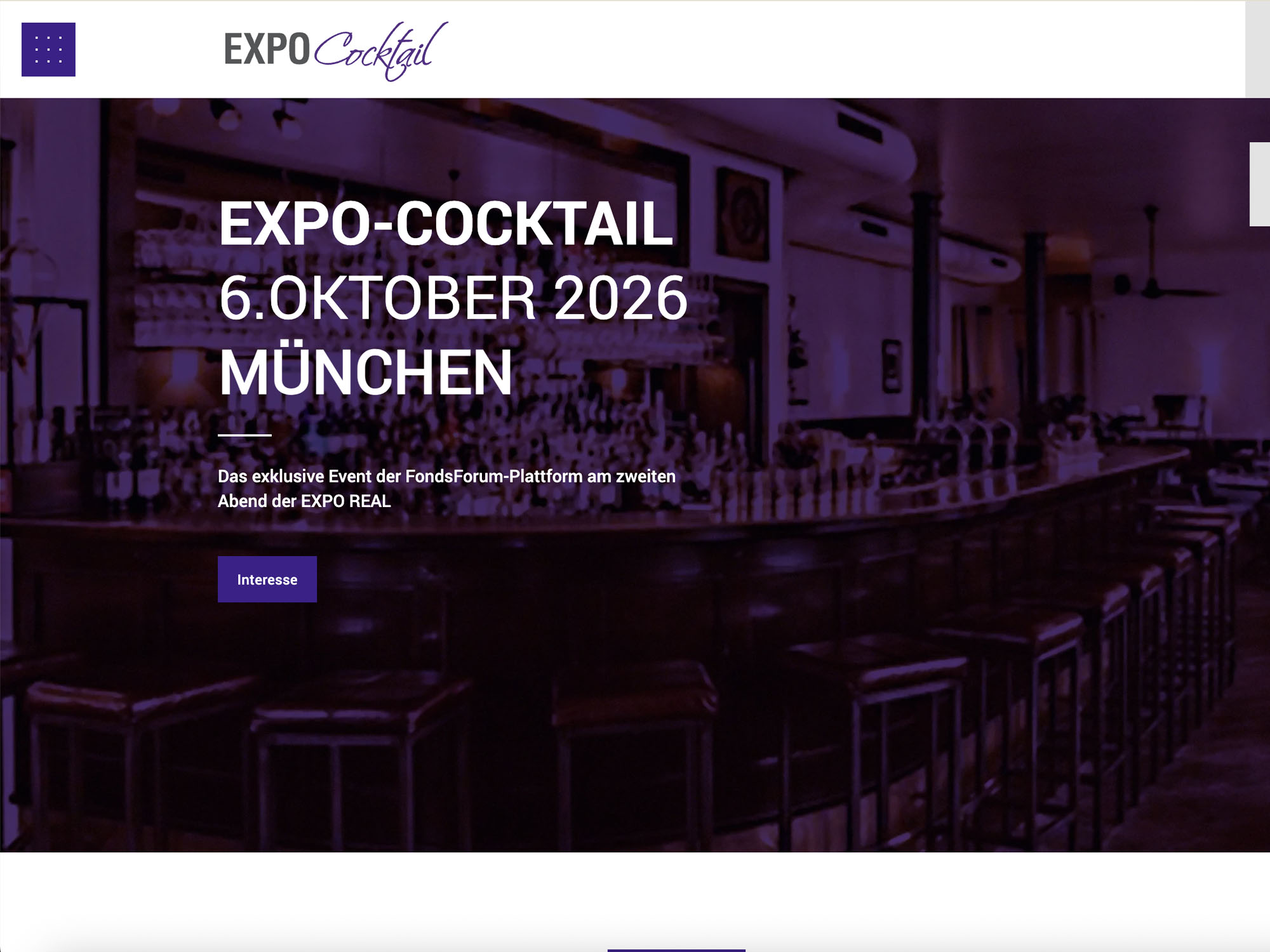 Expo-Cocktail website