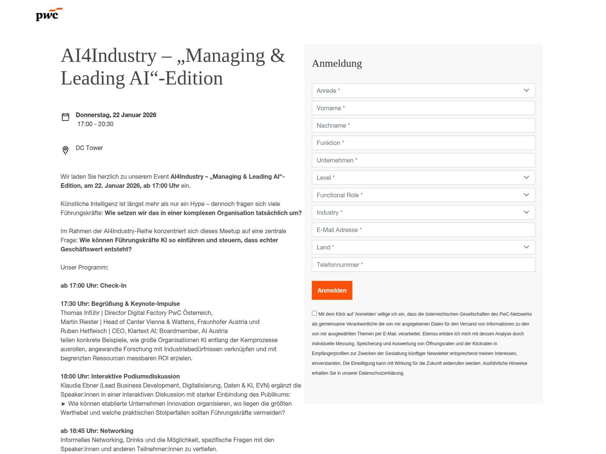 AI4Industry – „Managing & Leading AI“-Edition website