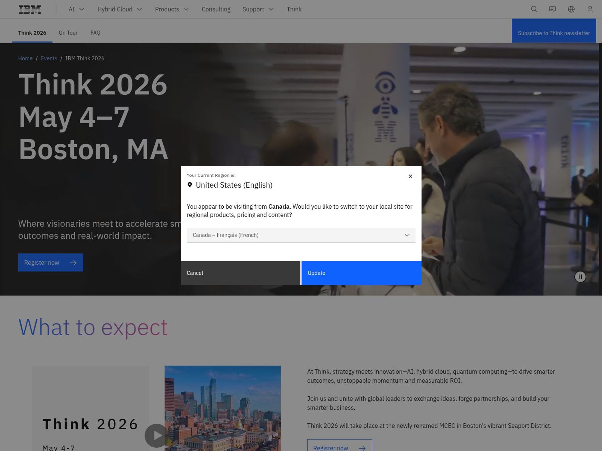IBM Think 2026 website