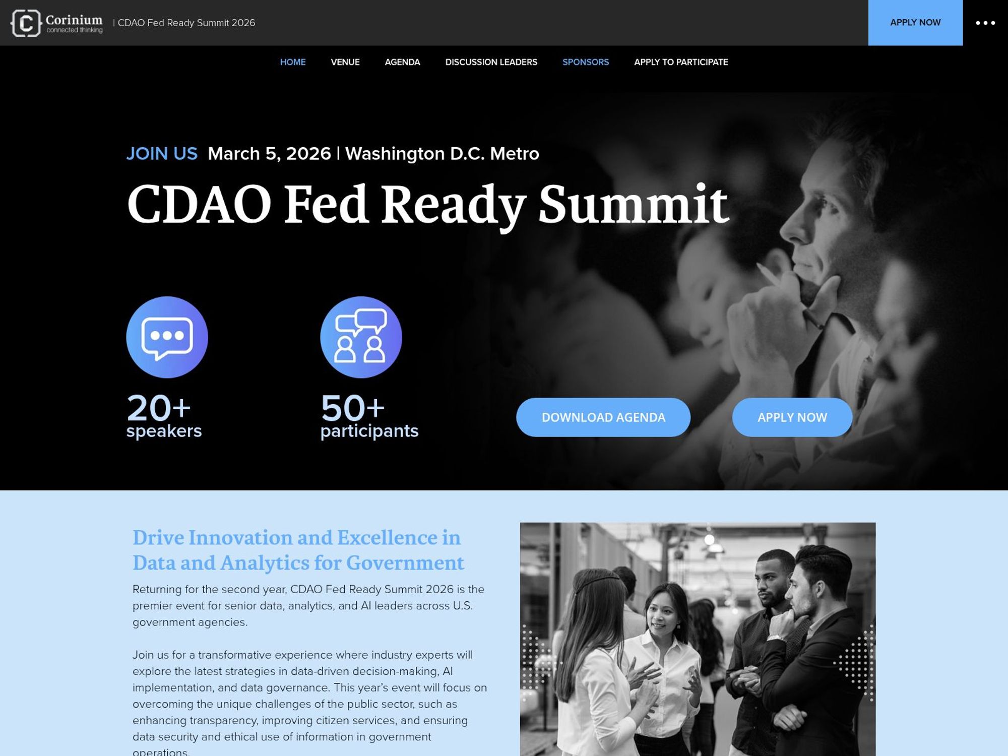 CDAO Fed Ready Summit website