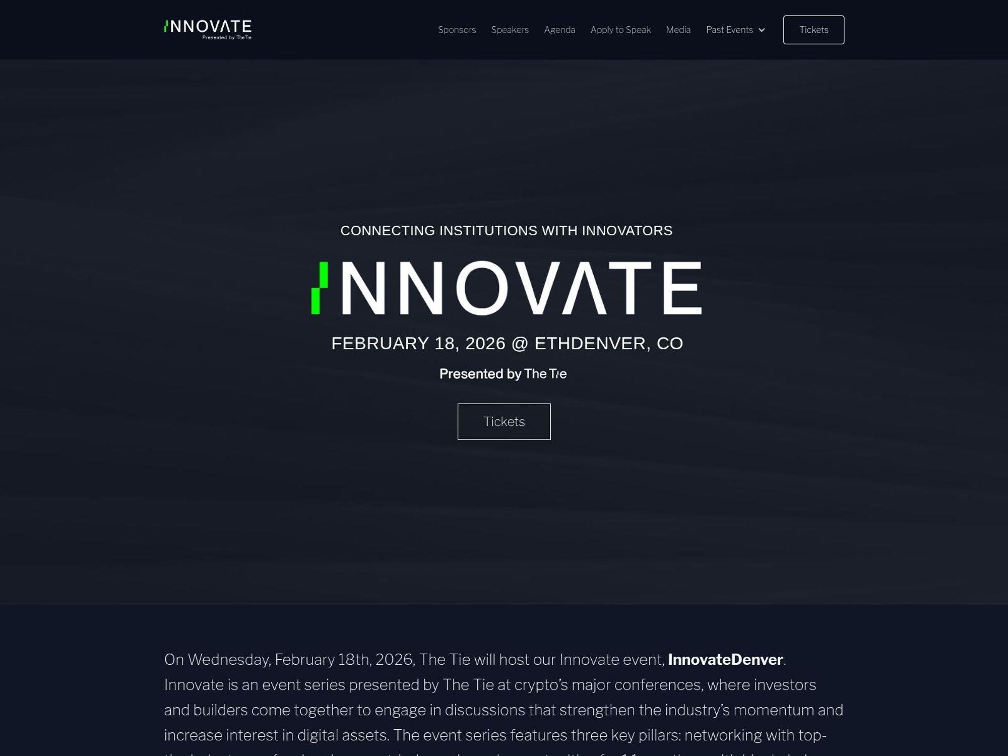 InnovateDenver 2026 website