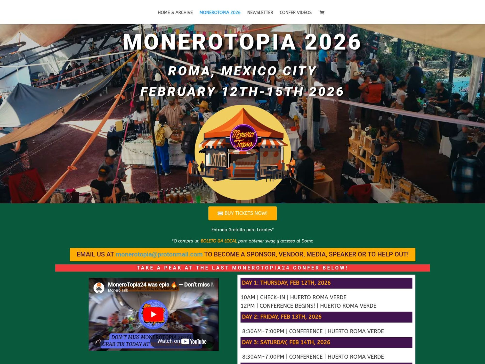 MoneroTopia 2026 website