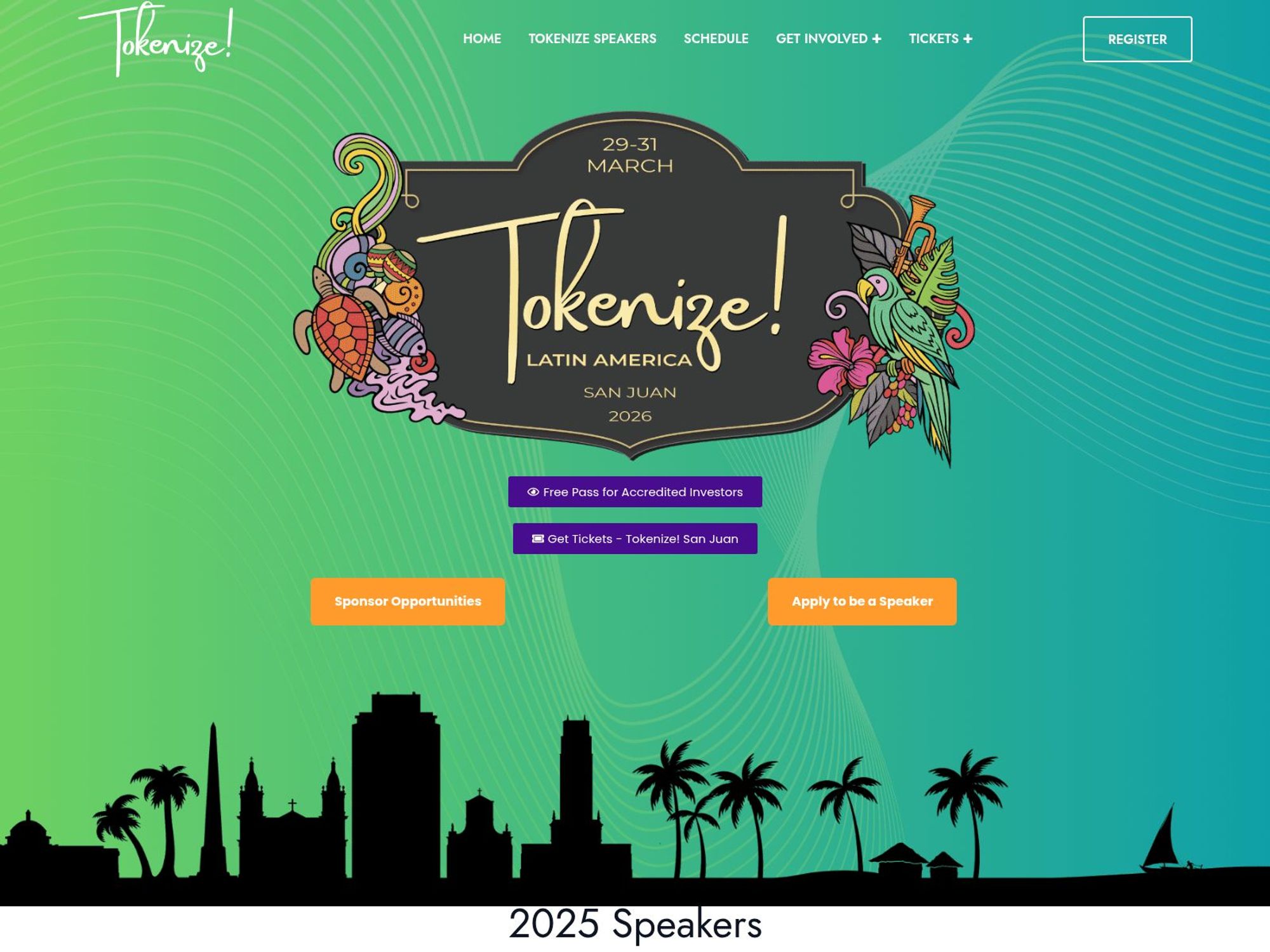 Tokenize! 2026 Latin America website