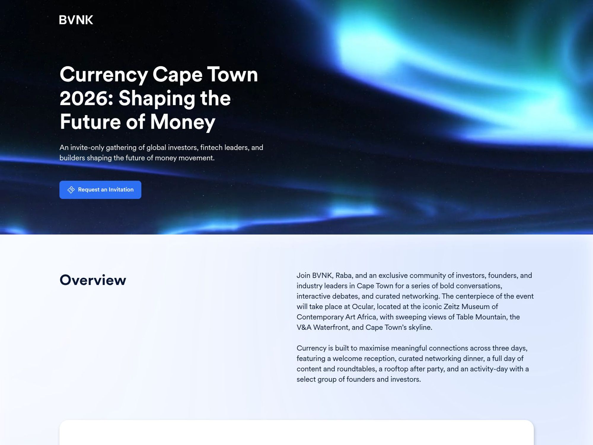 Currency Cape Town 2026 website