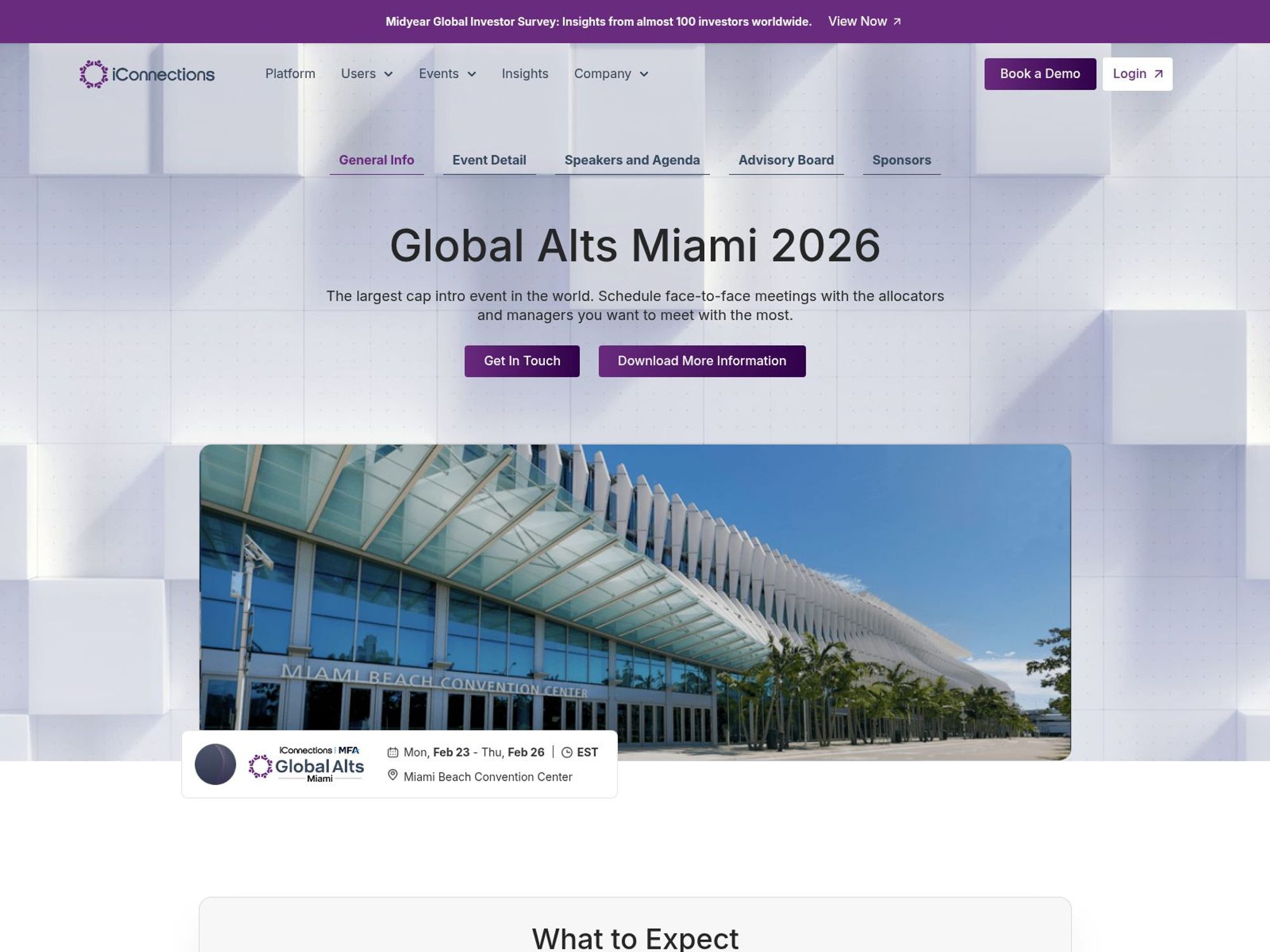 Global Alts Miami 2026 website