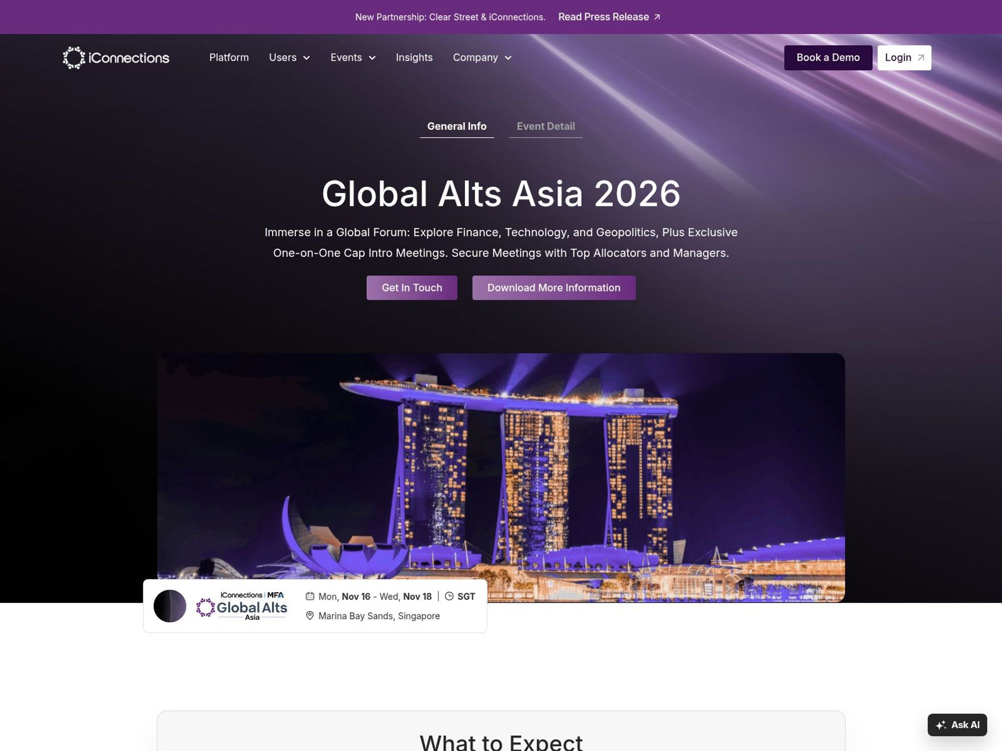 Global Alts Asia 2026 website