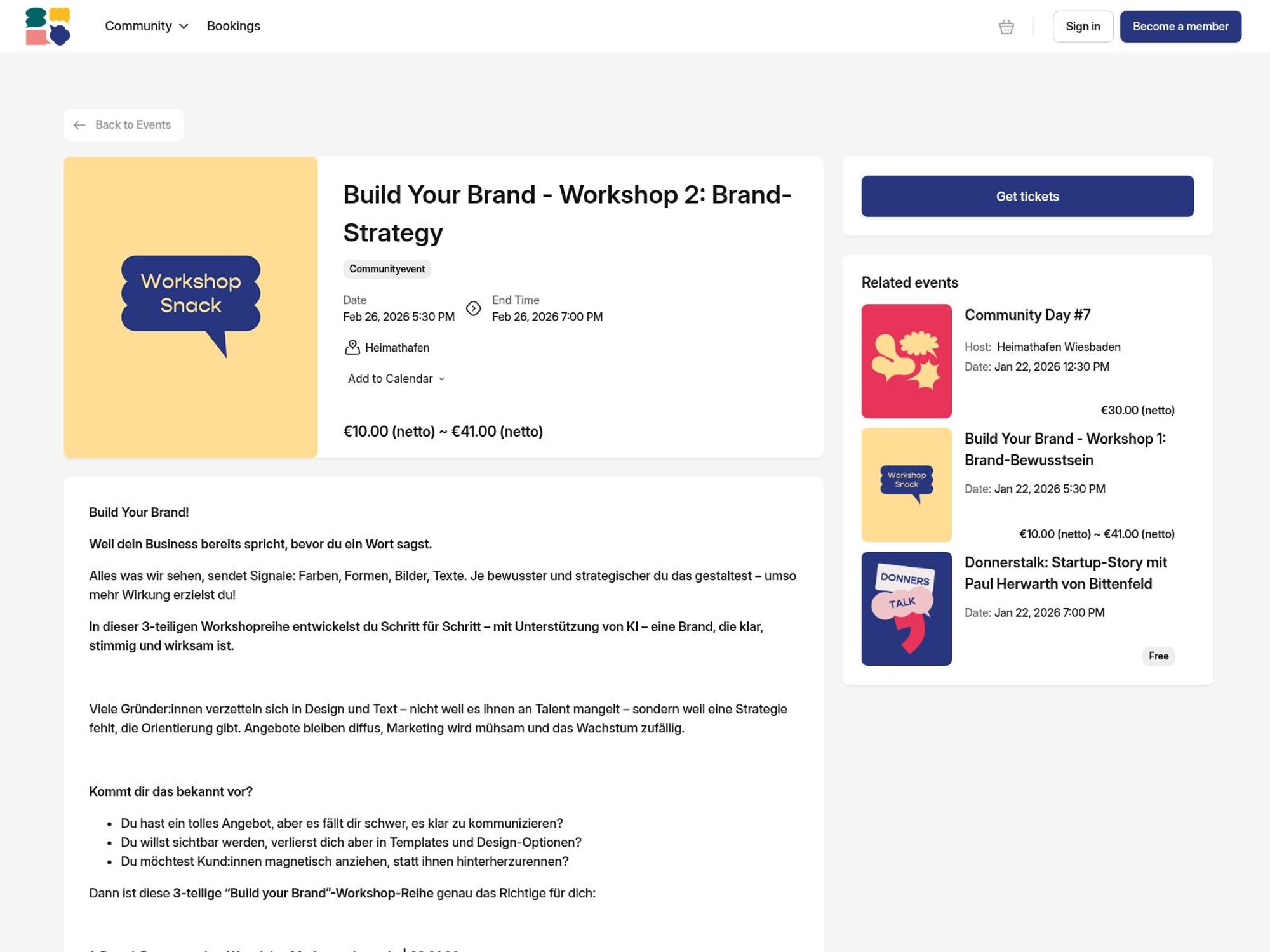 Build Your Brand - Workshop 2: Brand Strategy website