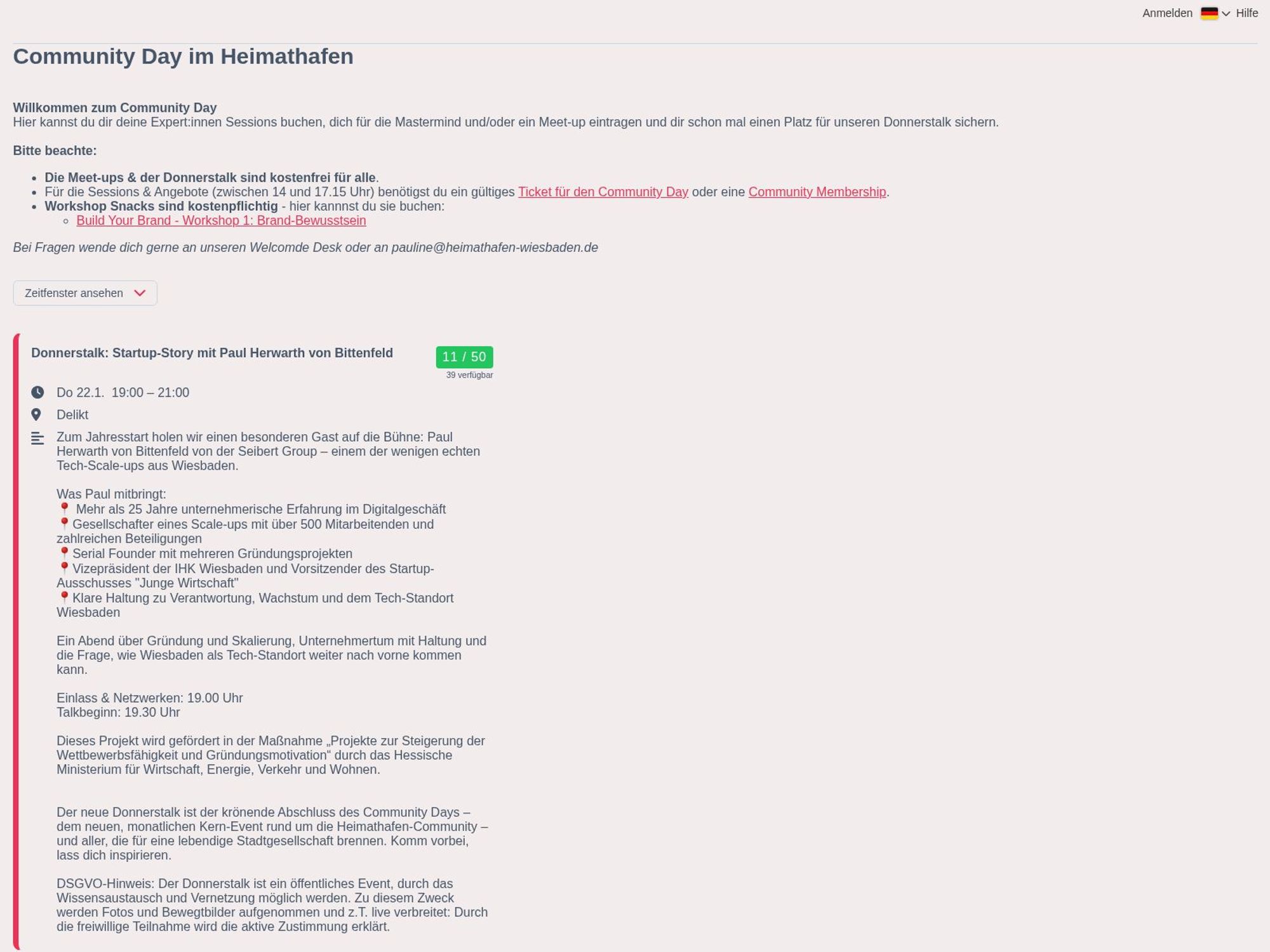 Donnerstalk: Startup-Story mit Paul Herwarth von Bittenfeld website