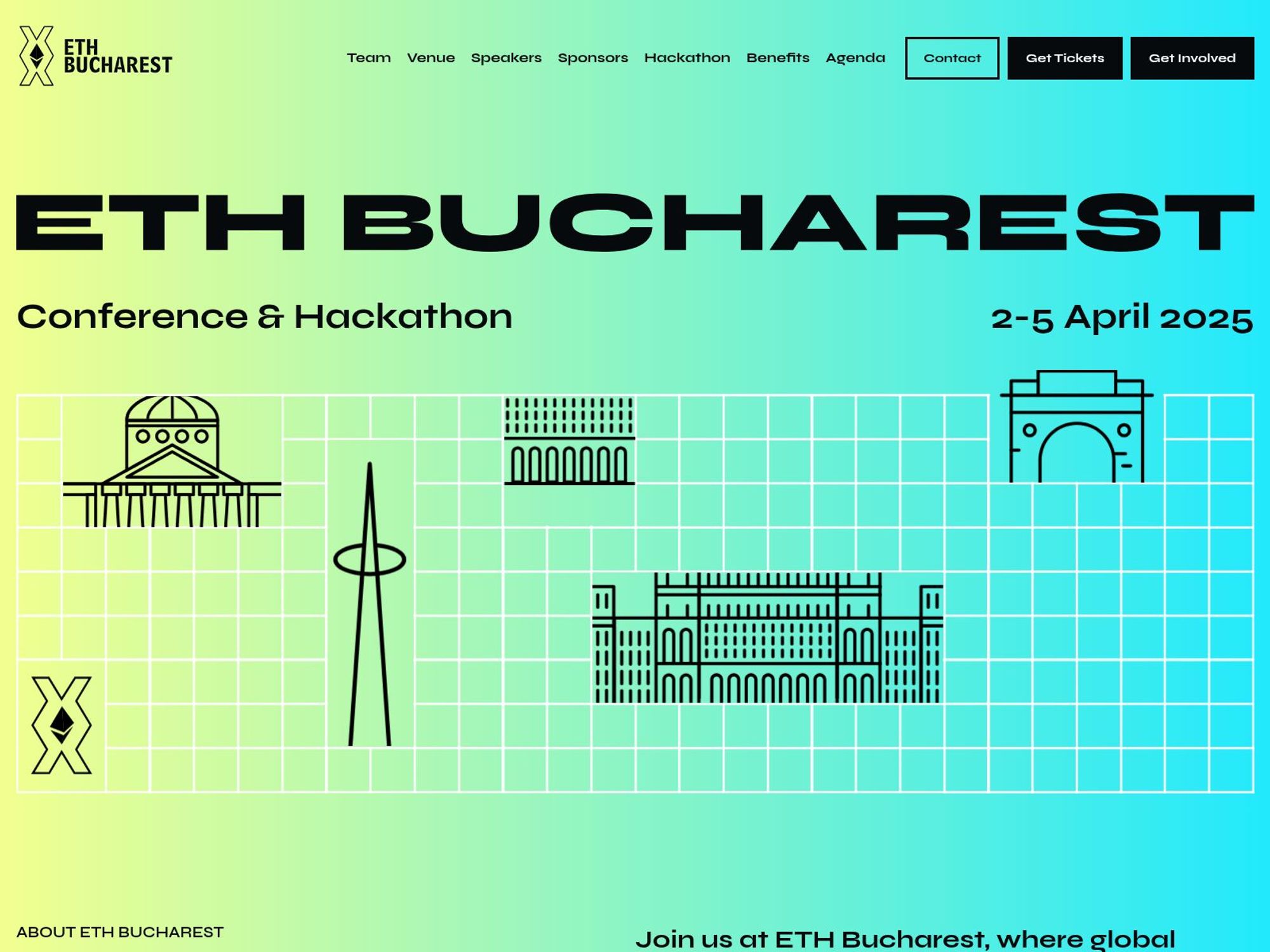 ETH Bucharest 2026 website
