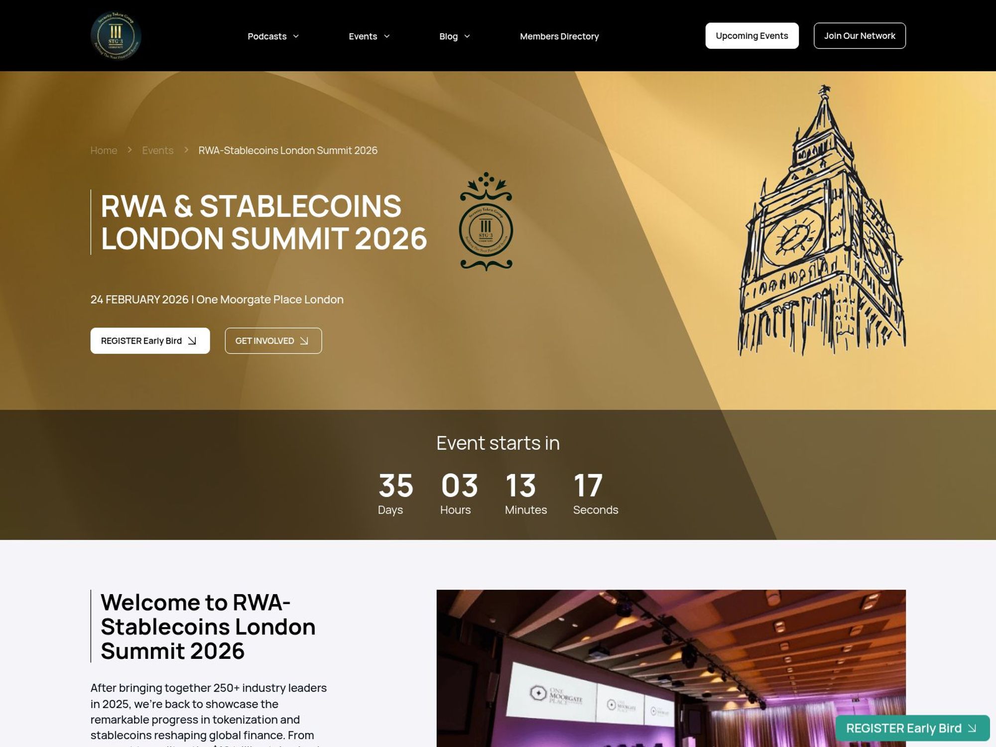 RWA & Stablecoins London Summit 2026 website