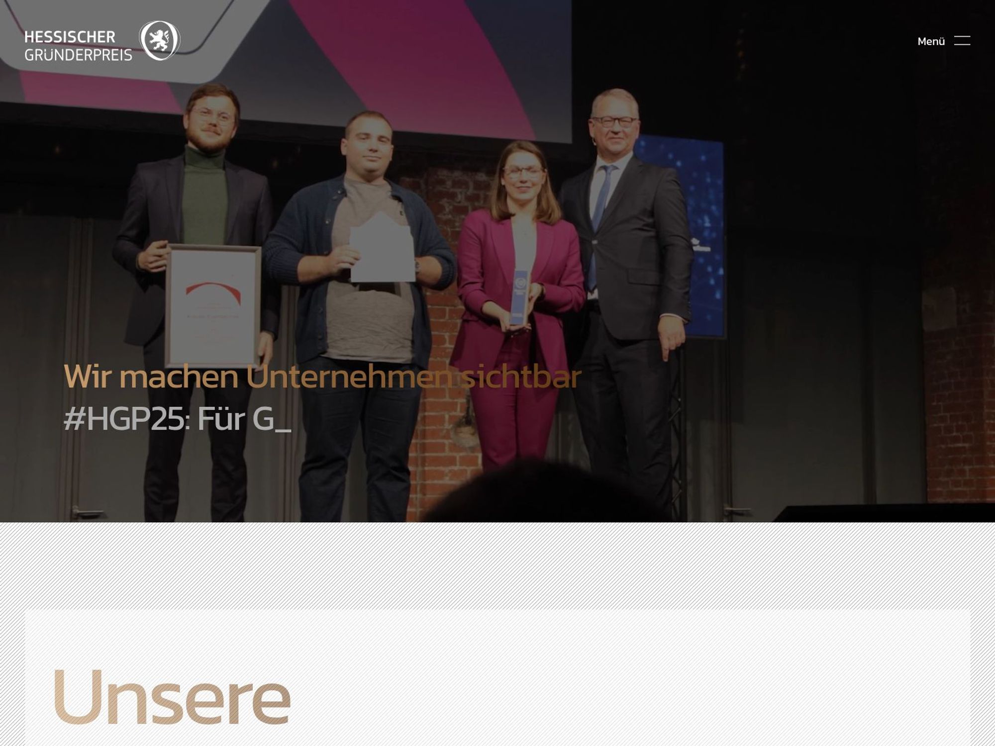 Preisverleihung Hessischer Gründerpreis 2026 website