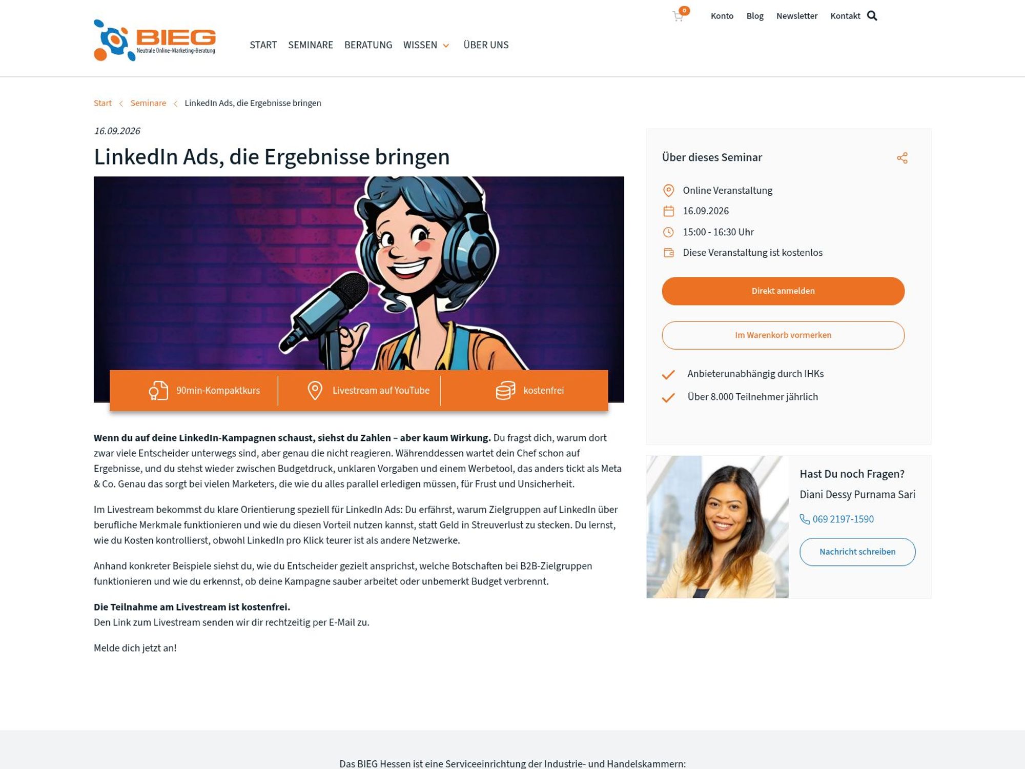 LinkedIn Ads, die Ergebnisse bringen website