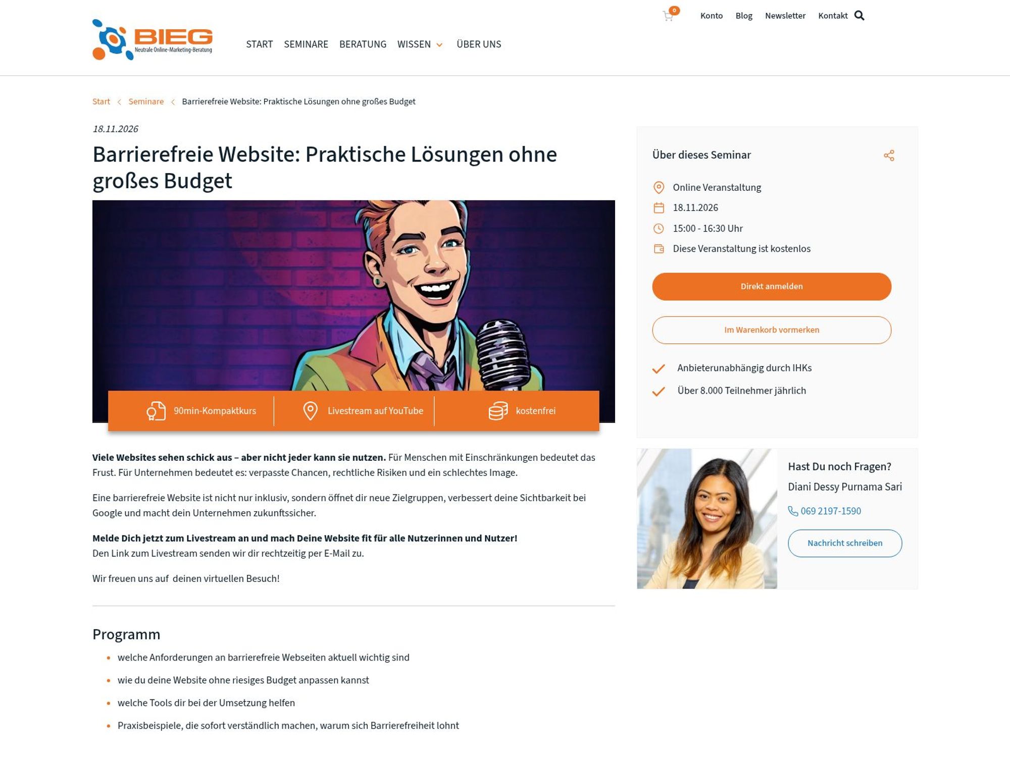 Barrierefreie Website: Praktische Lösungen ohne großes Budget website