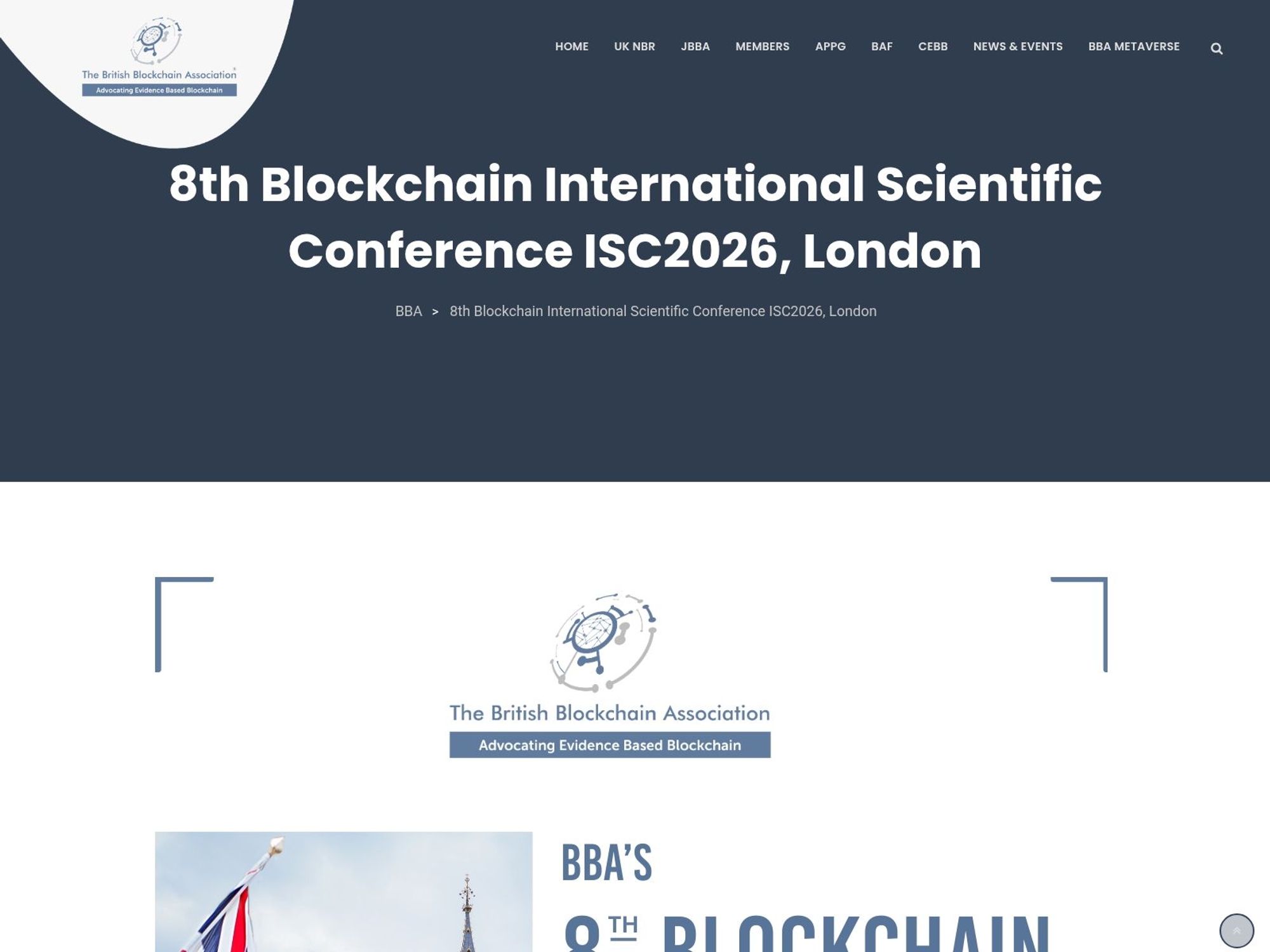 8th Blockchain International Scientific Conference website