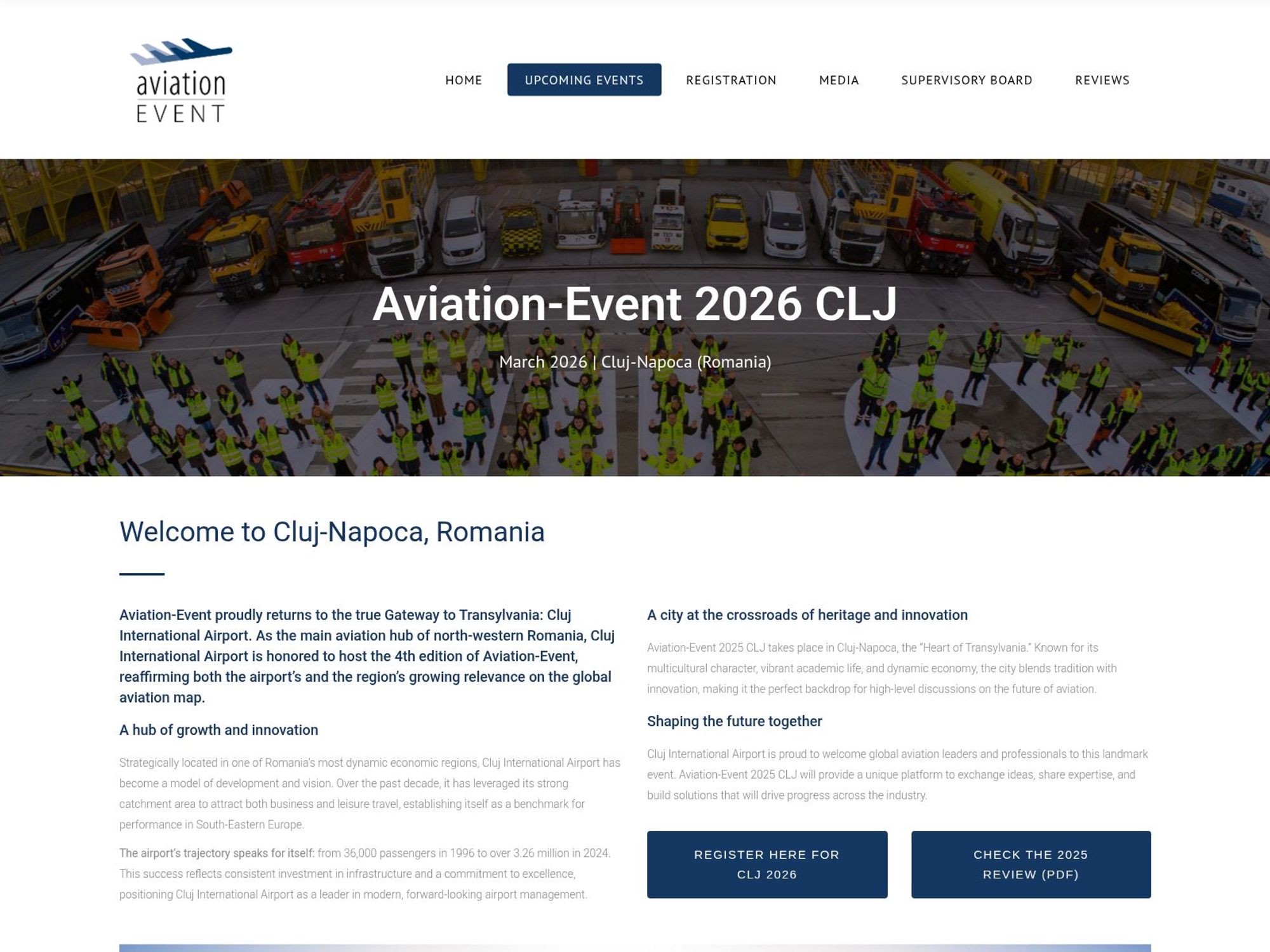 Aviation-Event 2026 CLJ website