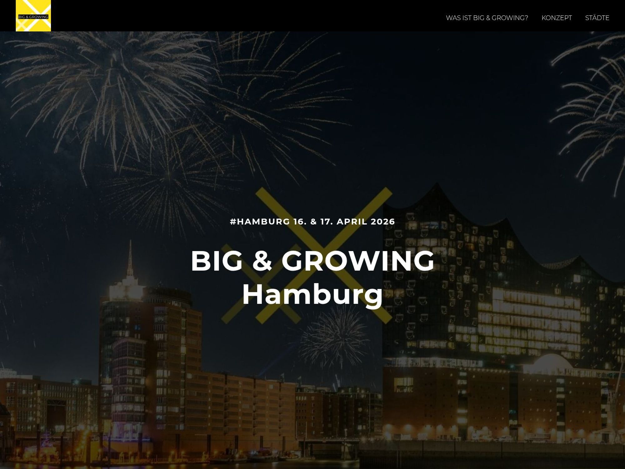Big & Growing Hamburg website