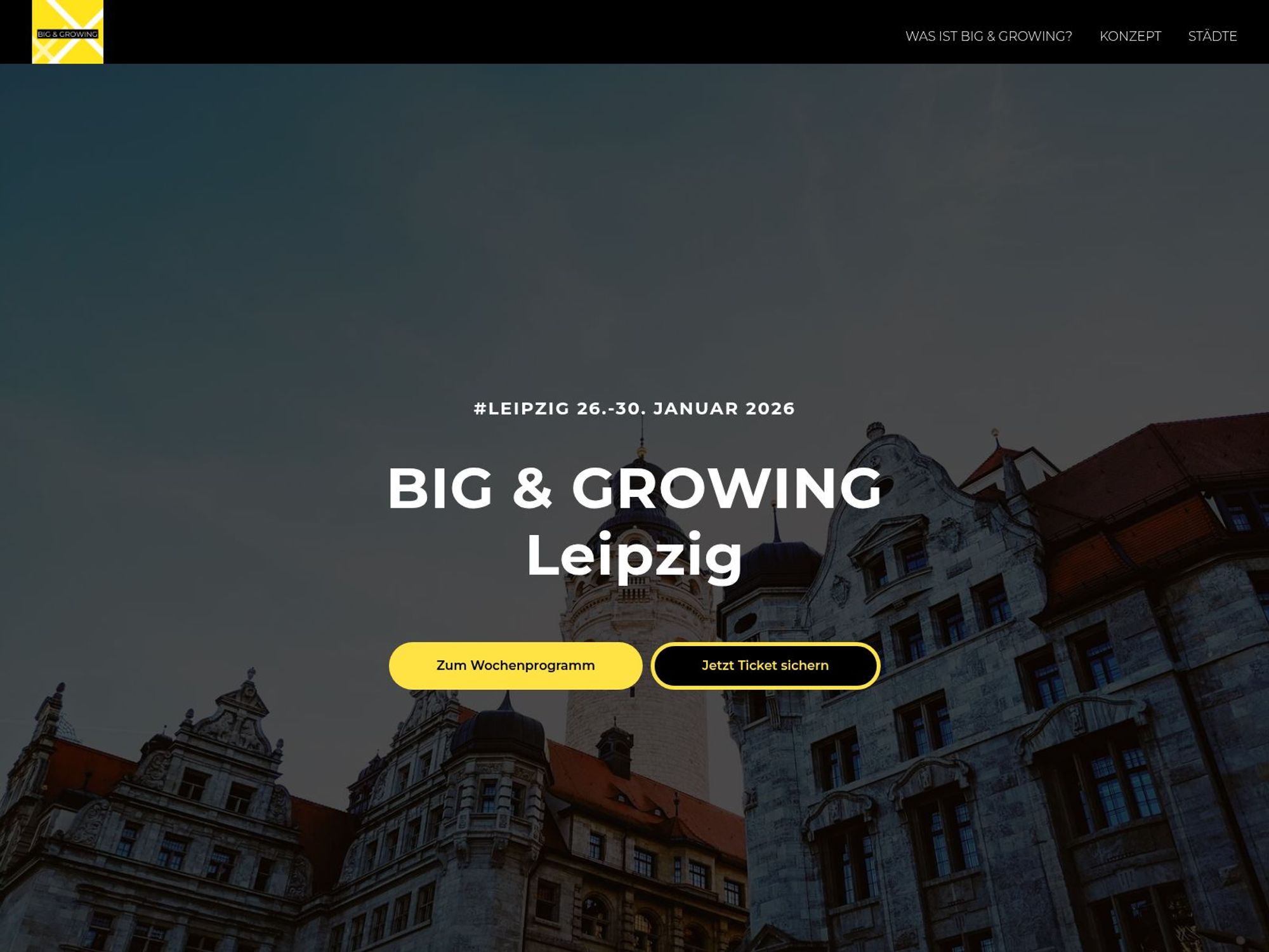 Big & Growing Leipzig website