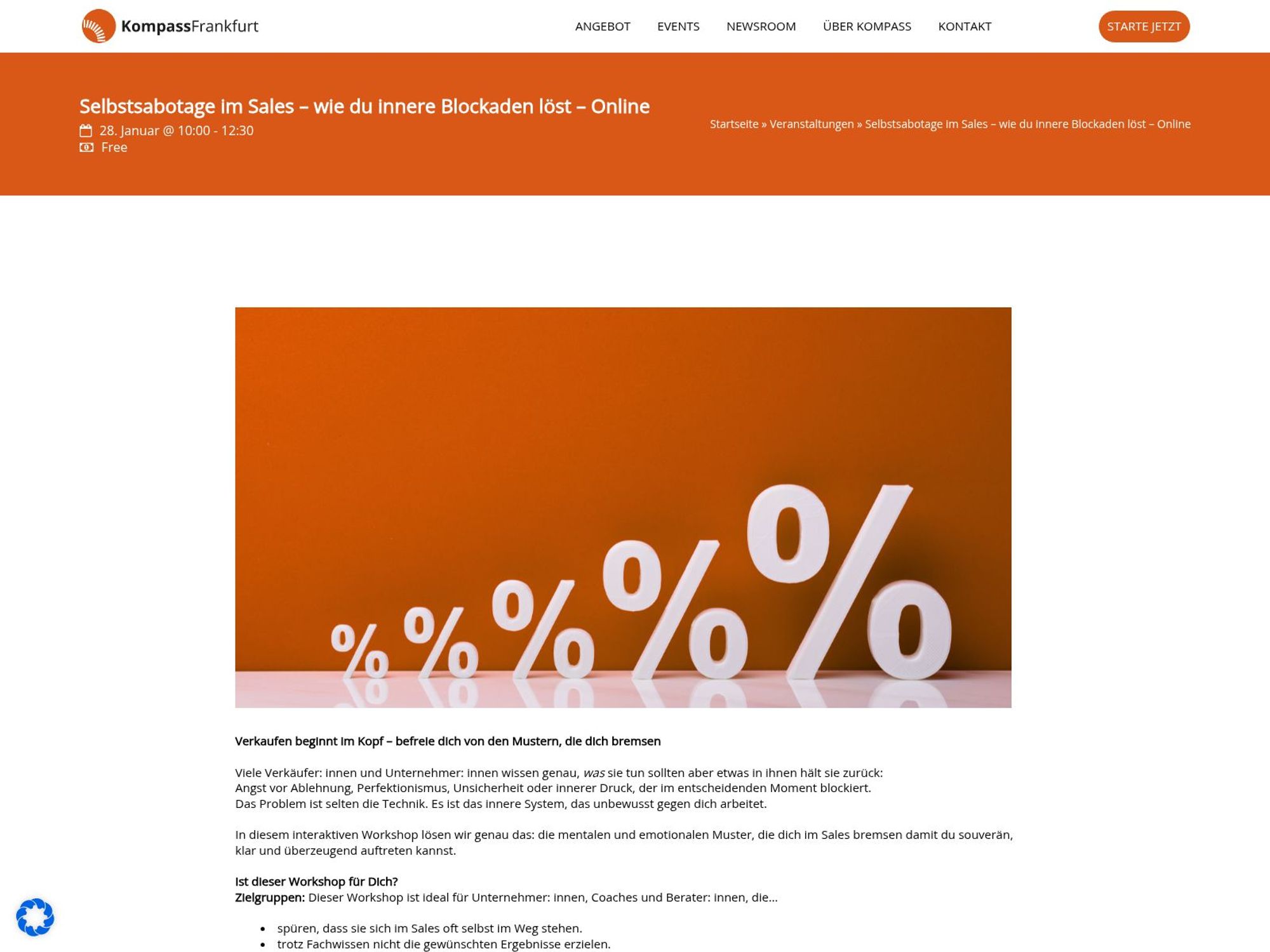 Selbstsabotage im Sales – wie du innere Blockaden löst – Online website