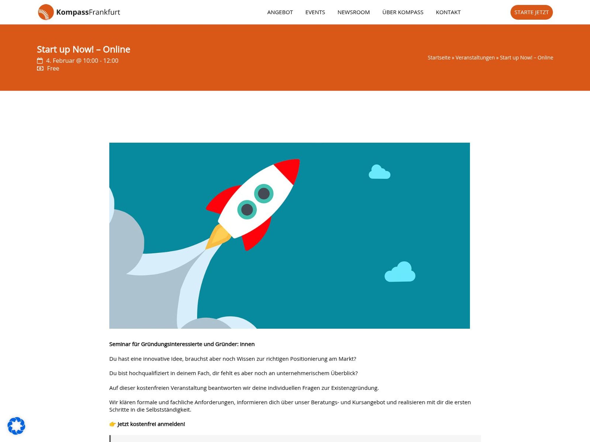 Start up Now! – Online website