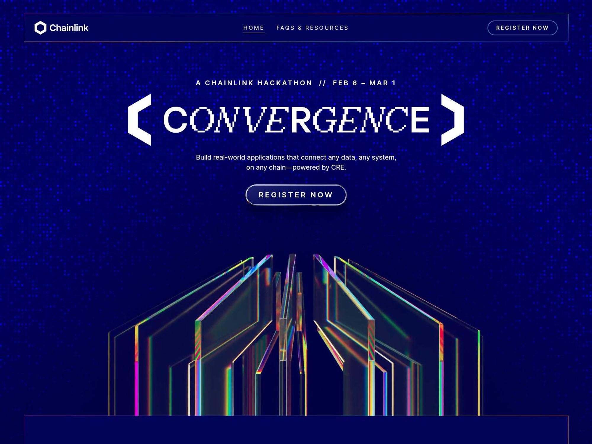 Convergence: A Chainlink Hackathon website