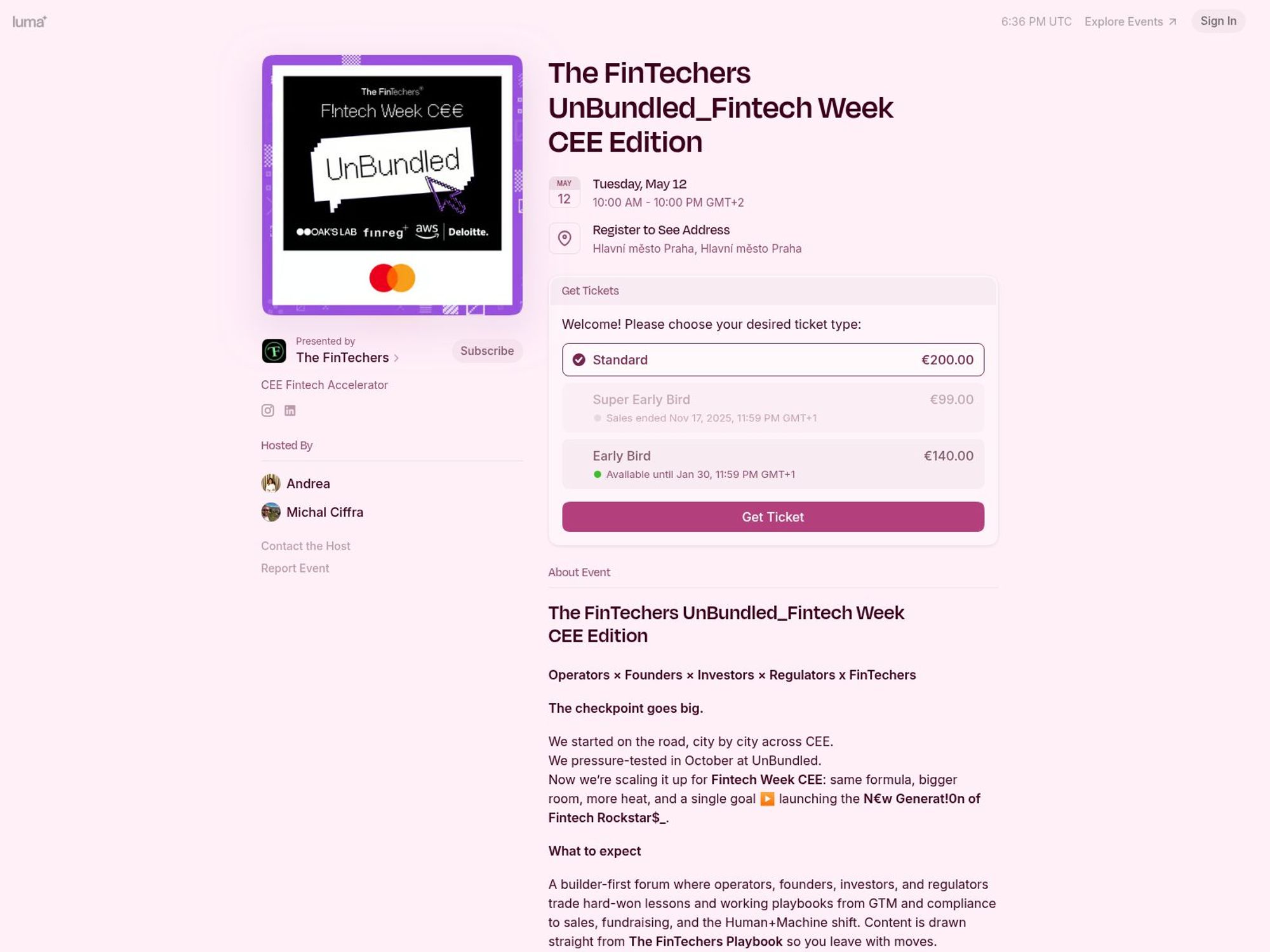 The FinTechers UnBundled_Fintech Week CEE Edition website