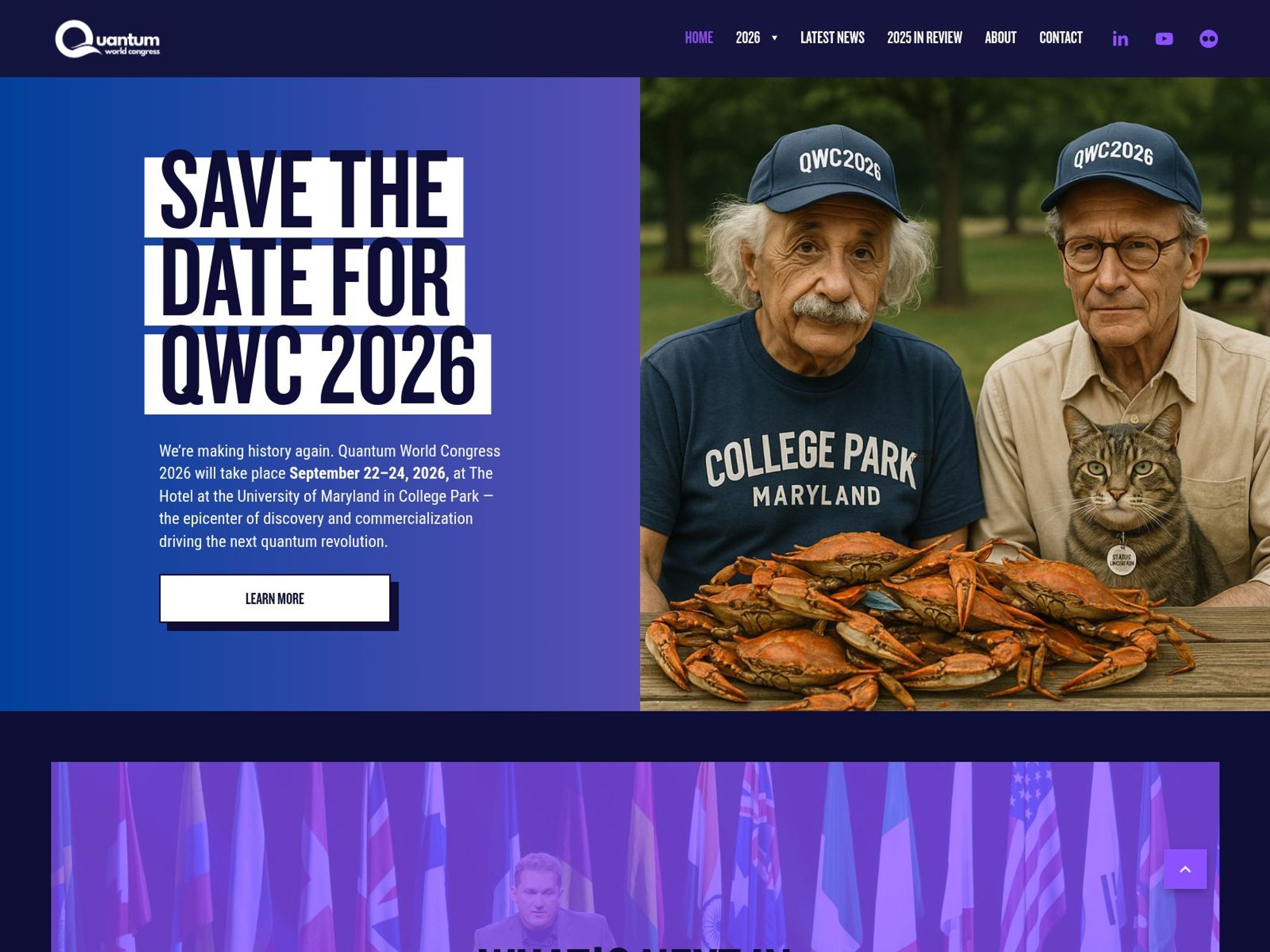 Quantum World Congress 2026 website