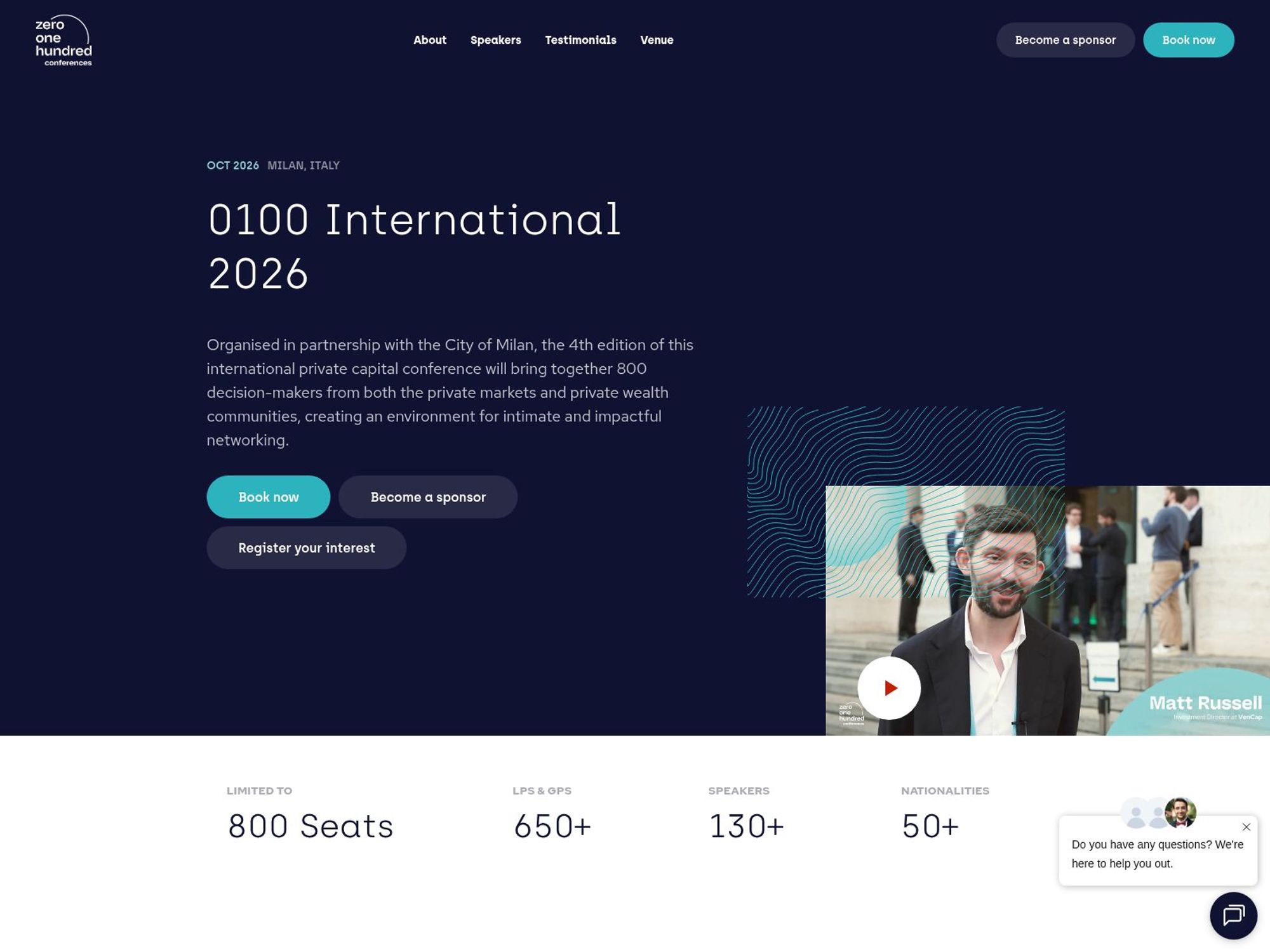 0100 International 2026 website