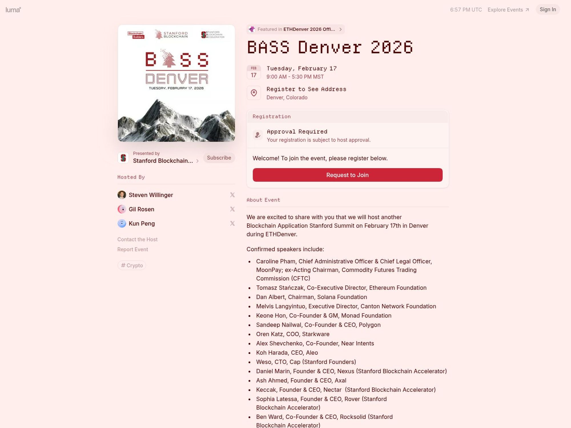 BASS Denver 2026 website