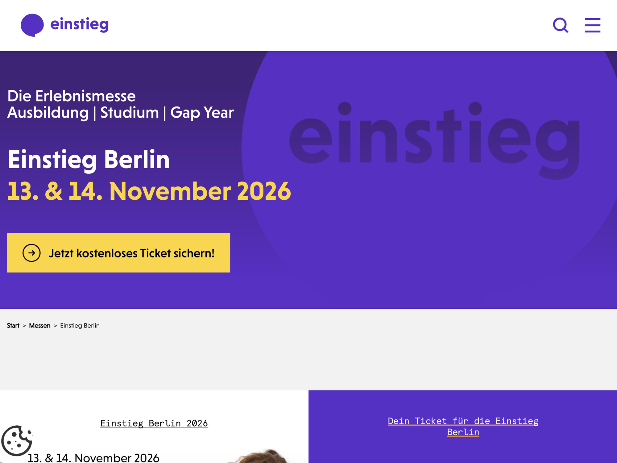 Einstieg Berlin website