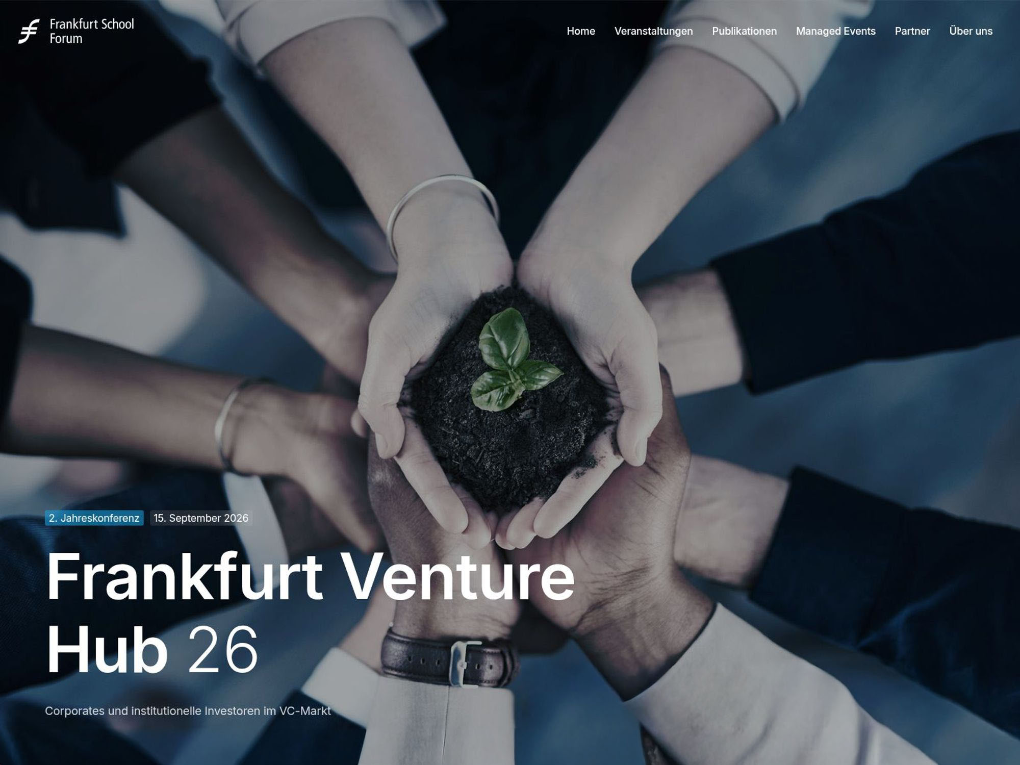 Frankfurt Venture Hub website
