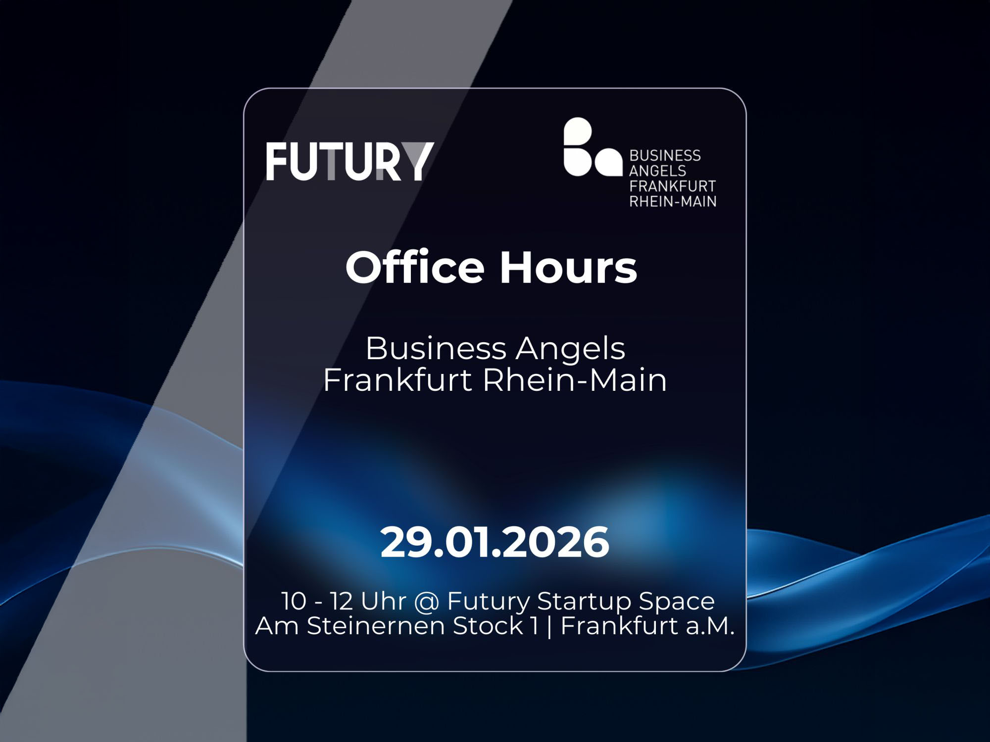 🚀 Futury Office Hours | Business Angels FrankfurtRheinMain e.V. website