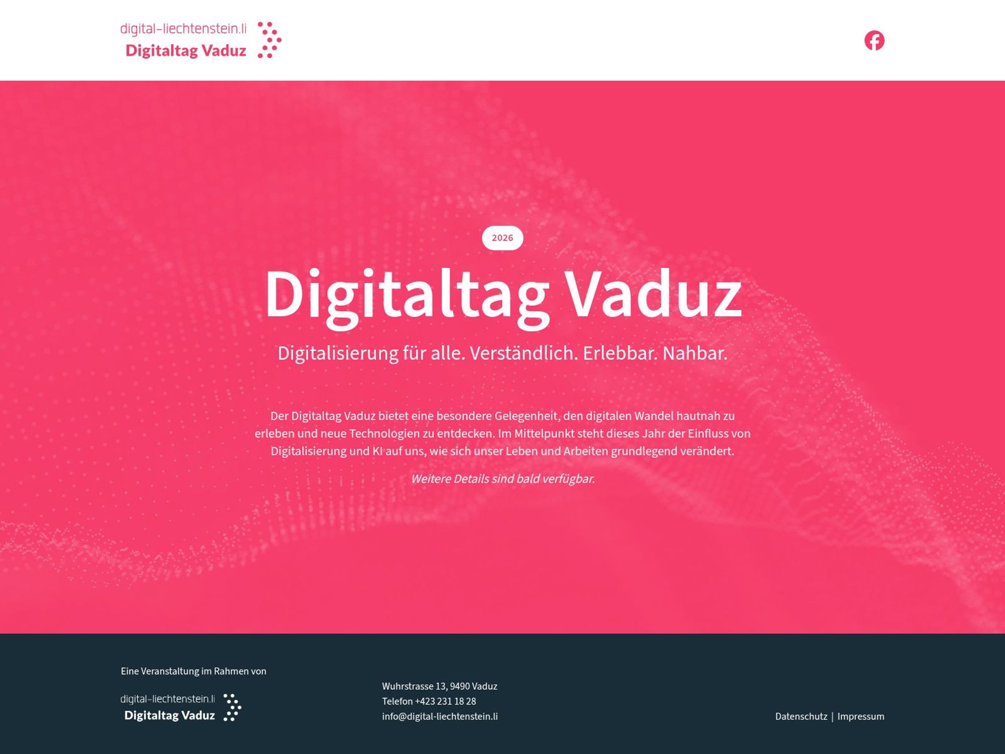 Digitaltag Vaduz 2026 website