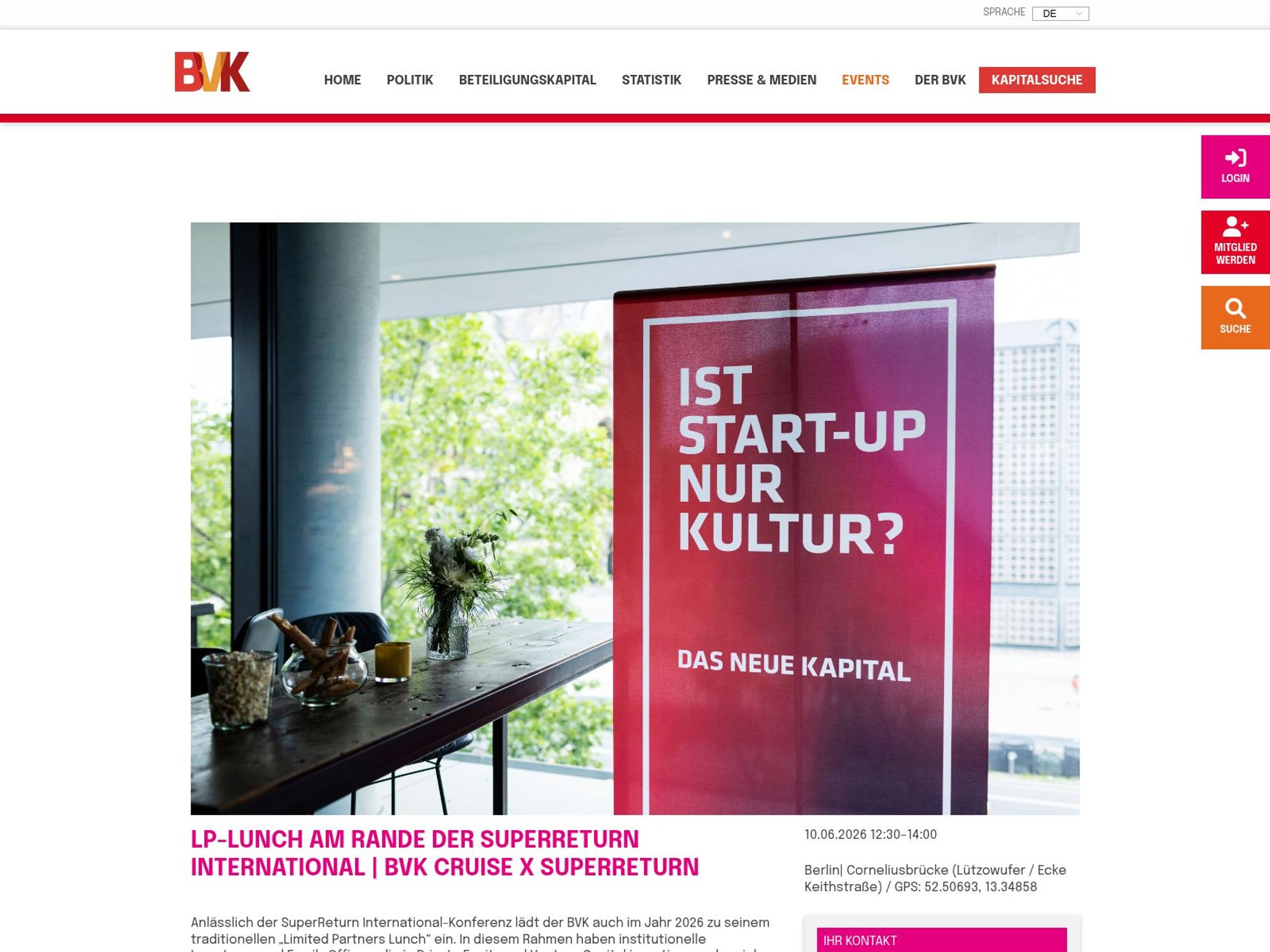 LP-Lunch am Rande der SuperReturn International screenshot