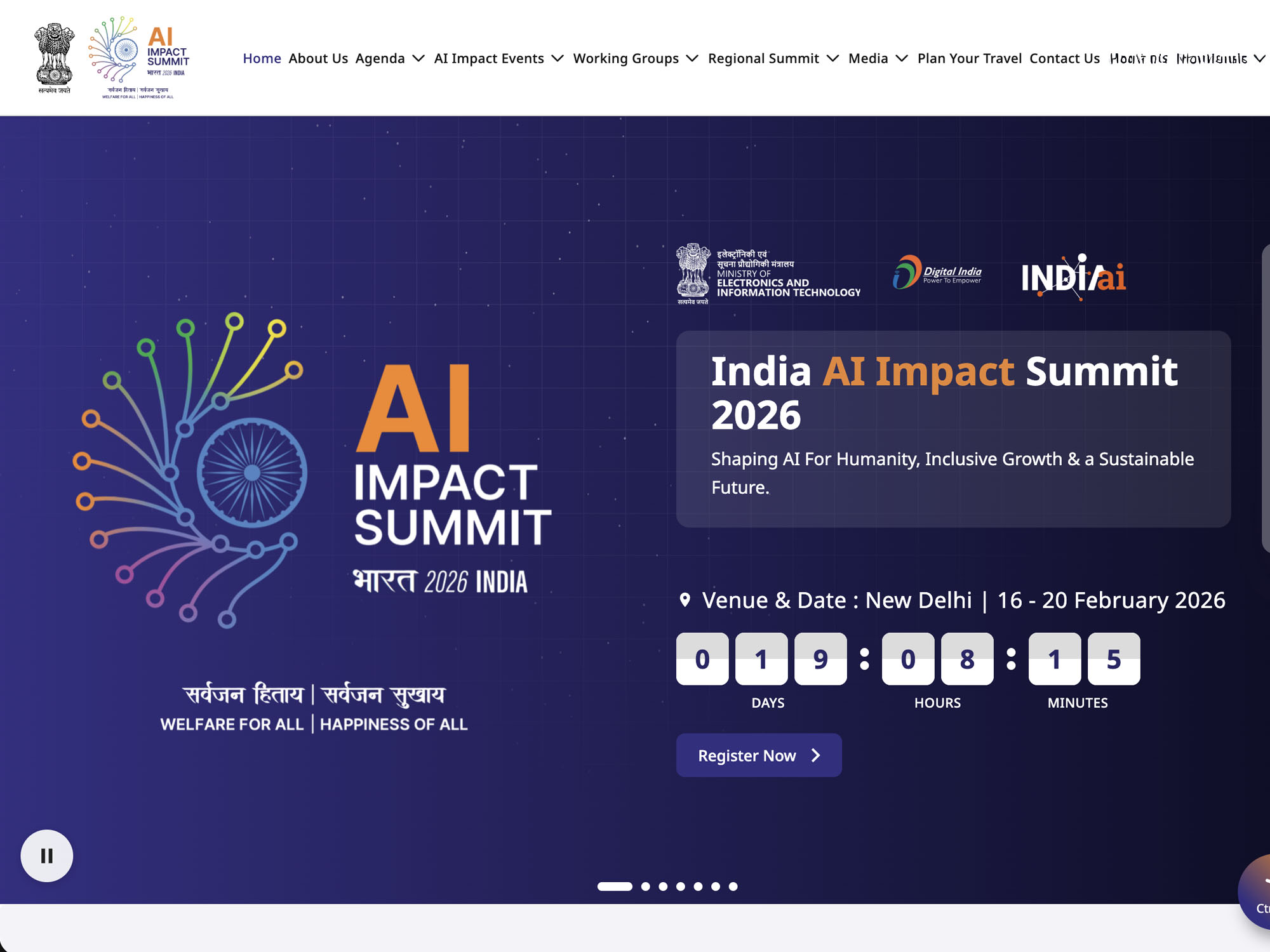 India AI Impact Summit 2026 website
