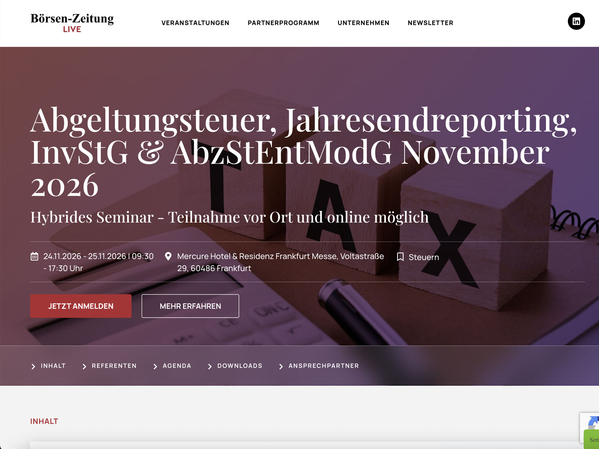 Abgeltungsteuer, Jahresendreporting, InvStG & AbzStEntModG November 2026 website