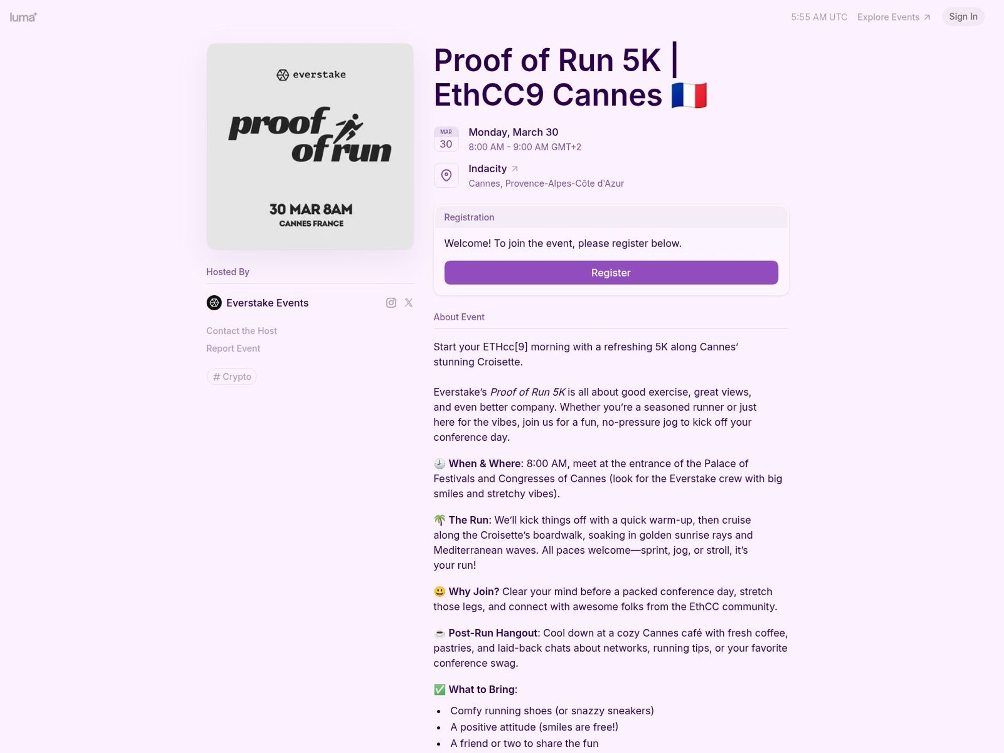 Proof of Run 5K | EthCC9 Cannes 🇫🇷 website