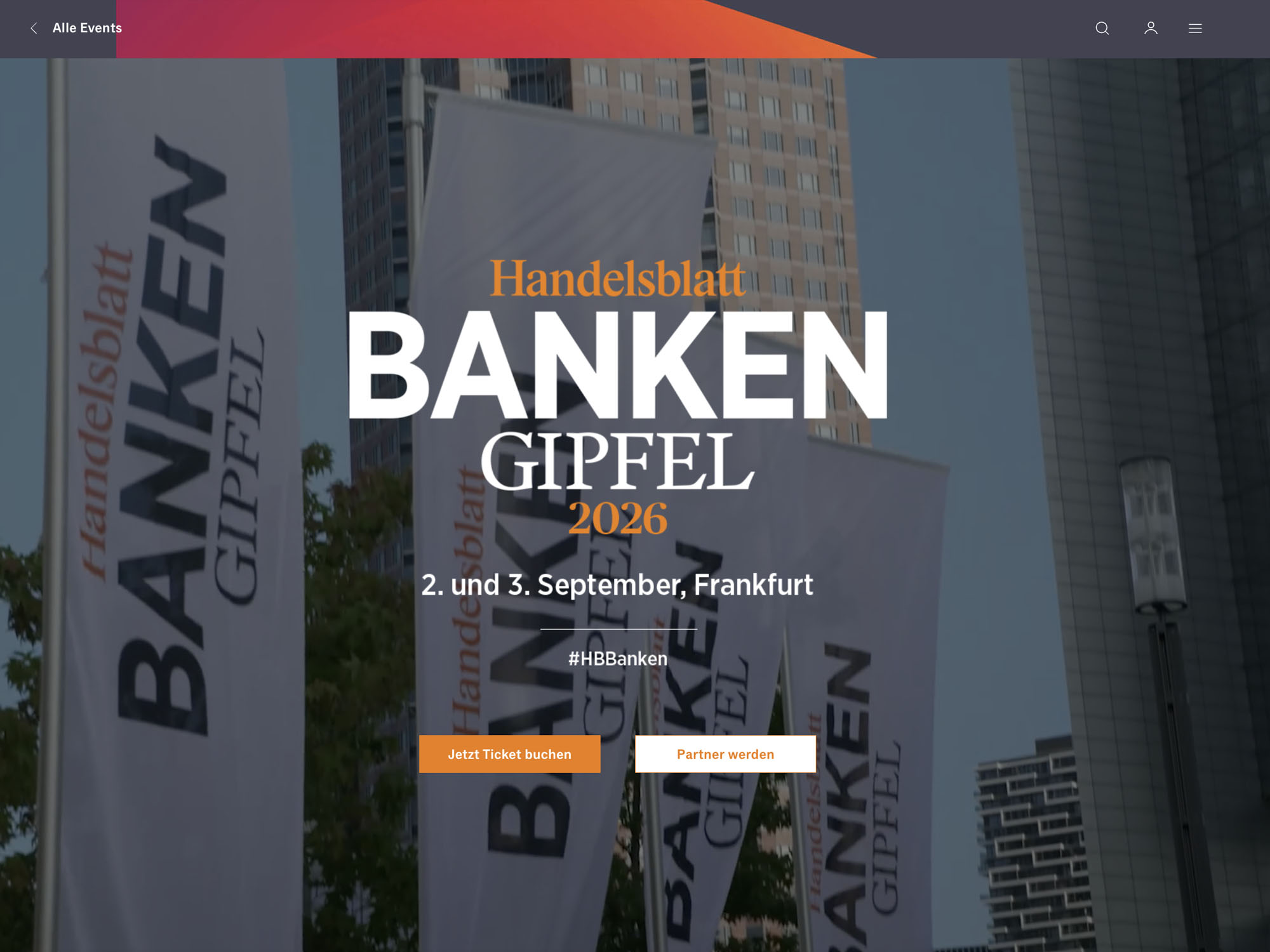 Banken-Gipfel 2026 website