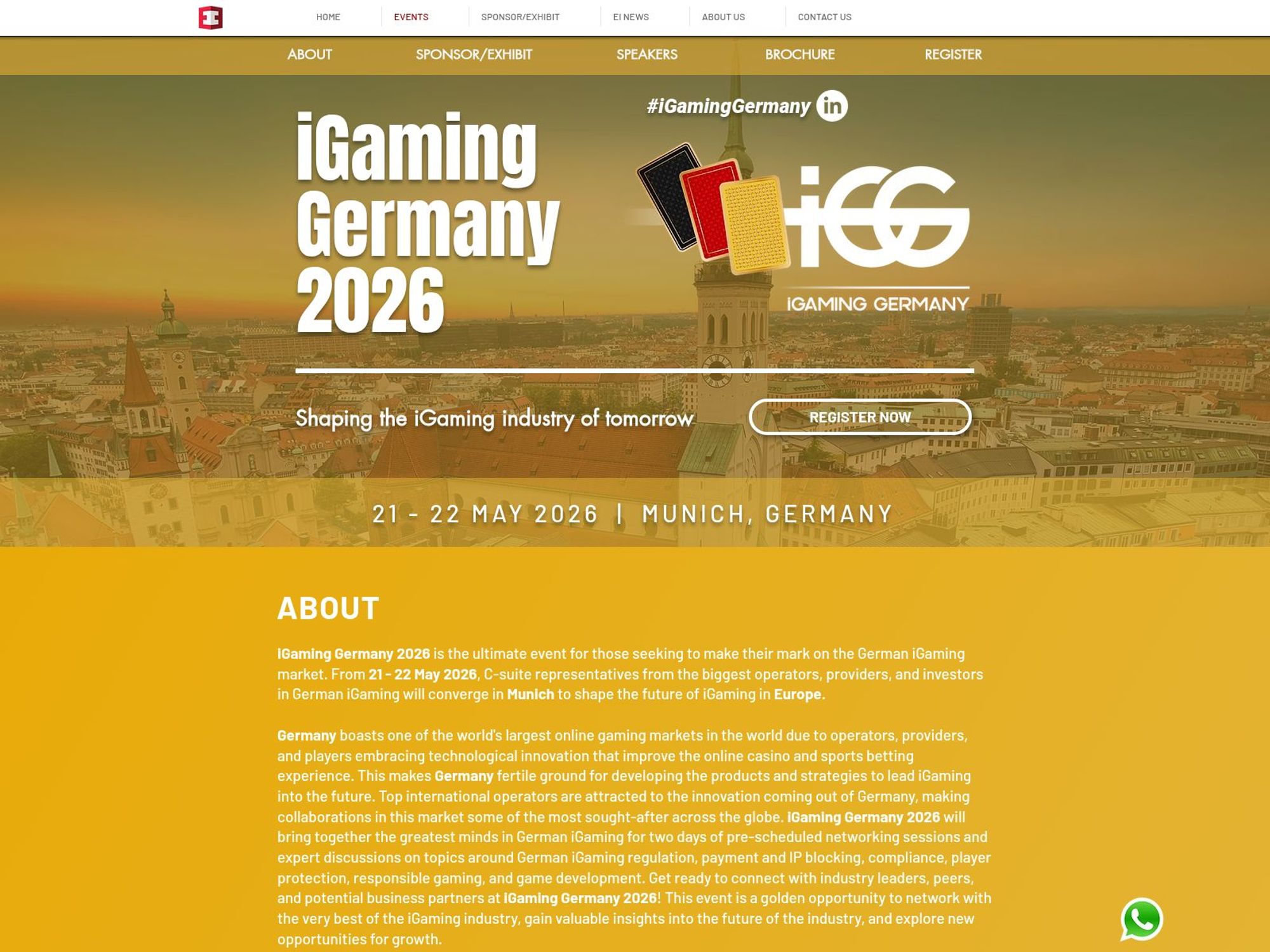 iGaming Germany 2026 (IGG) website