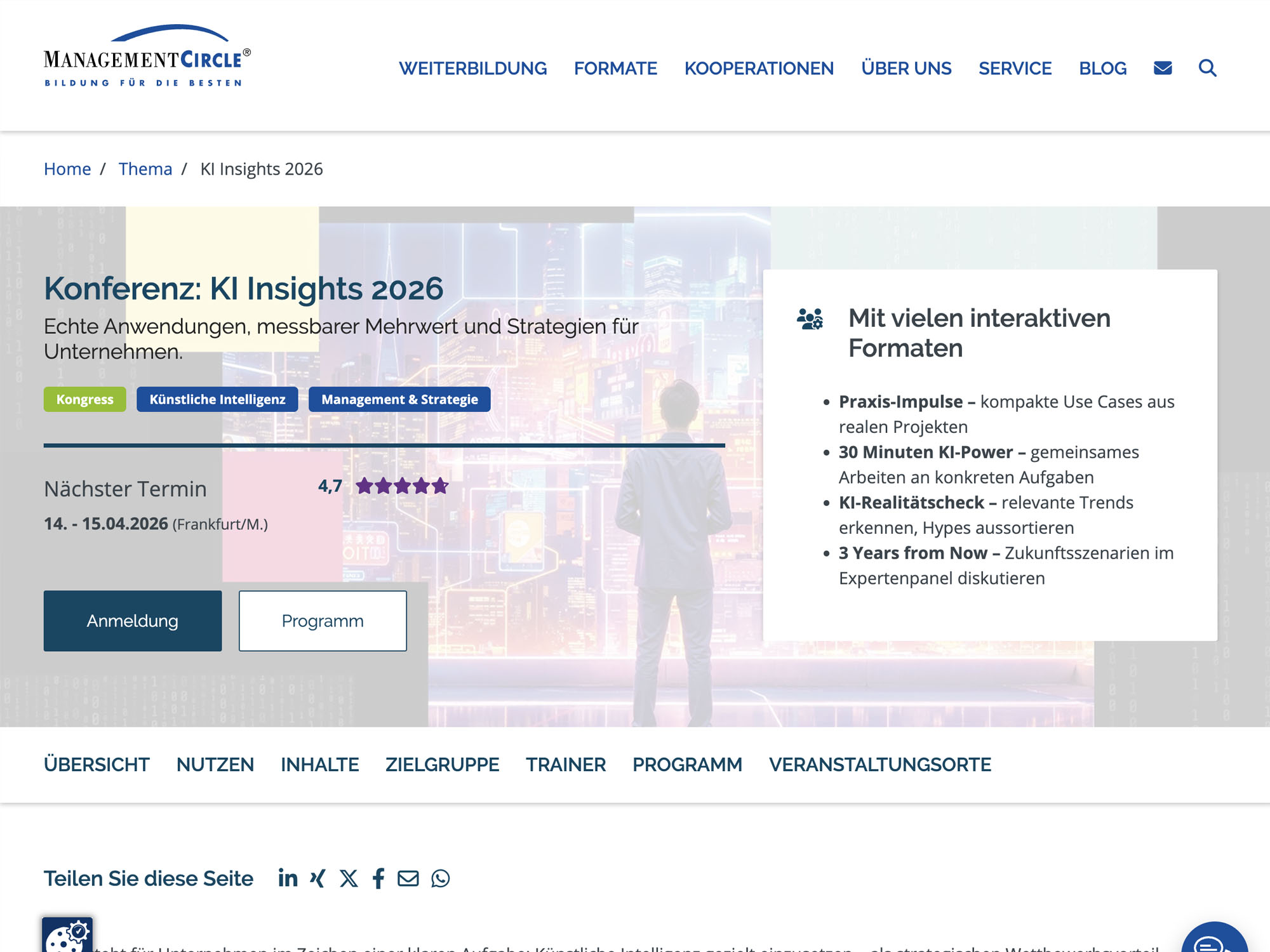 Konferenz: KI Insights 2026 website