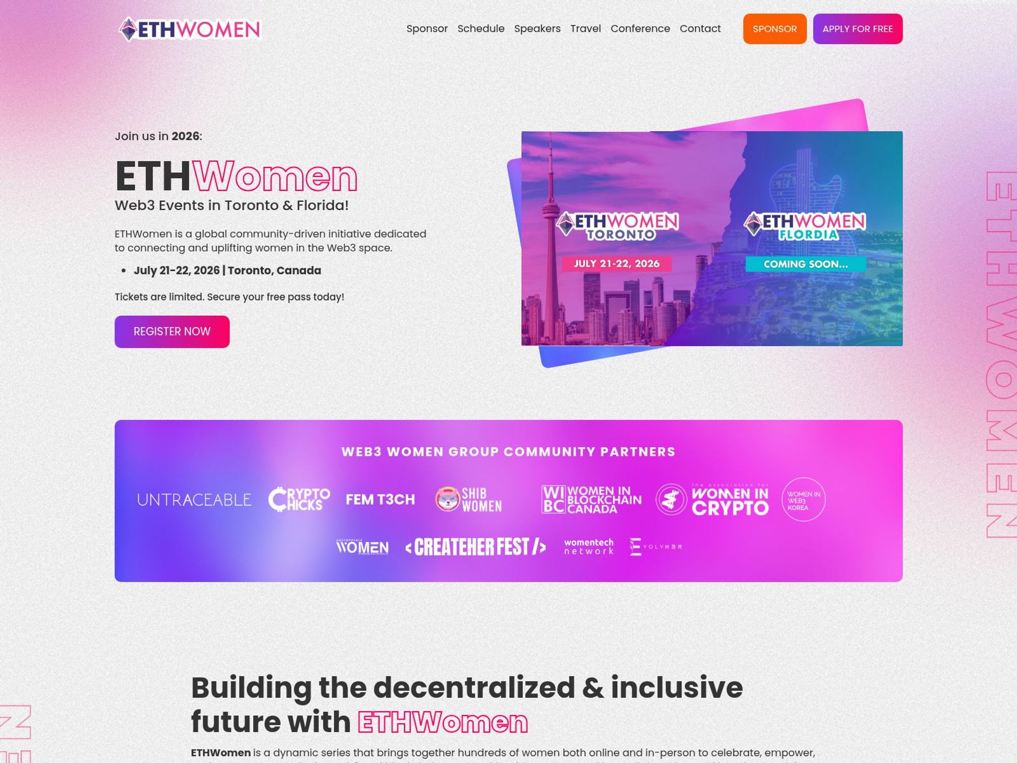 ETHWomen website