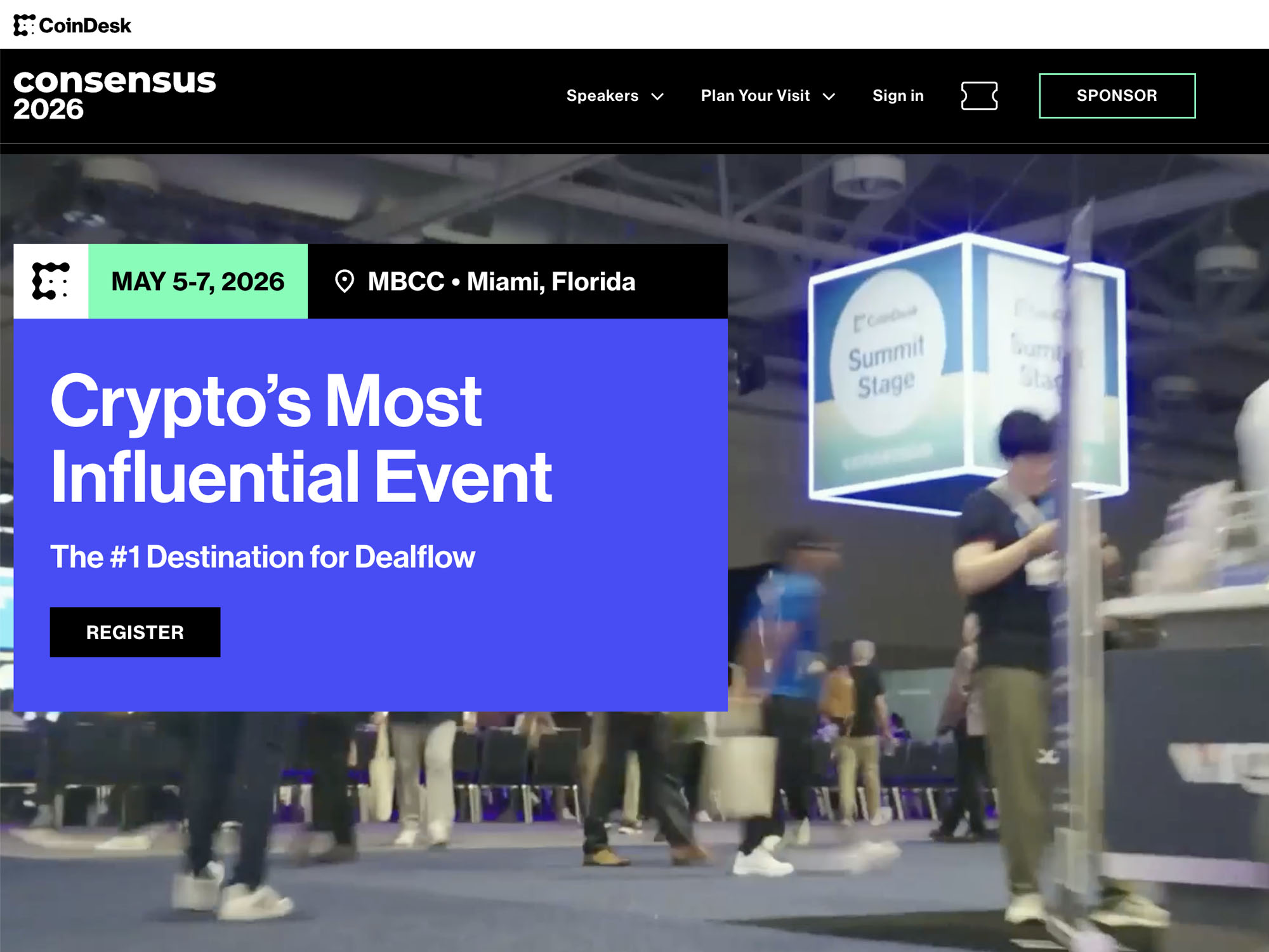 Consensus Miami 2026 website