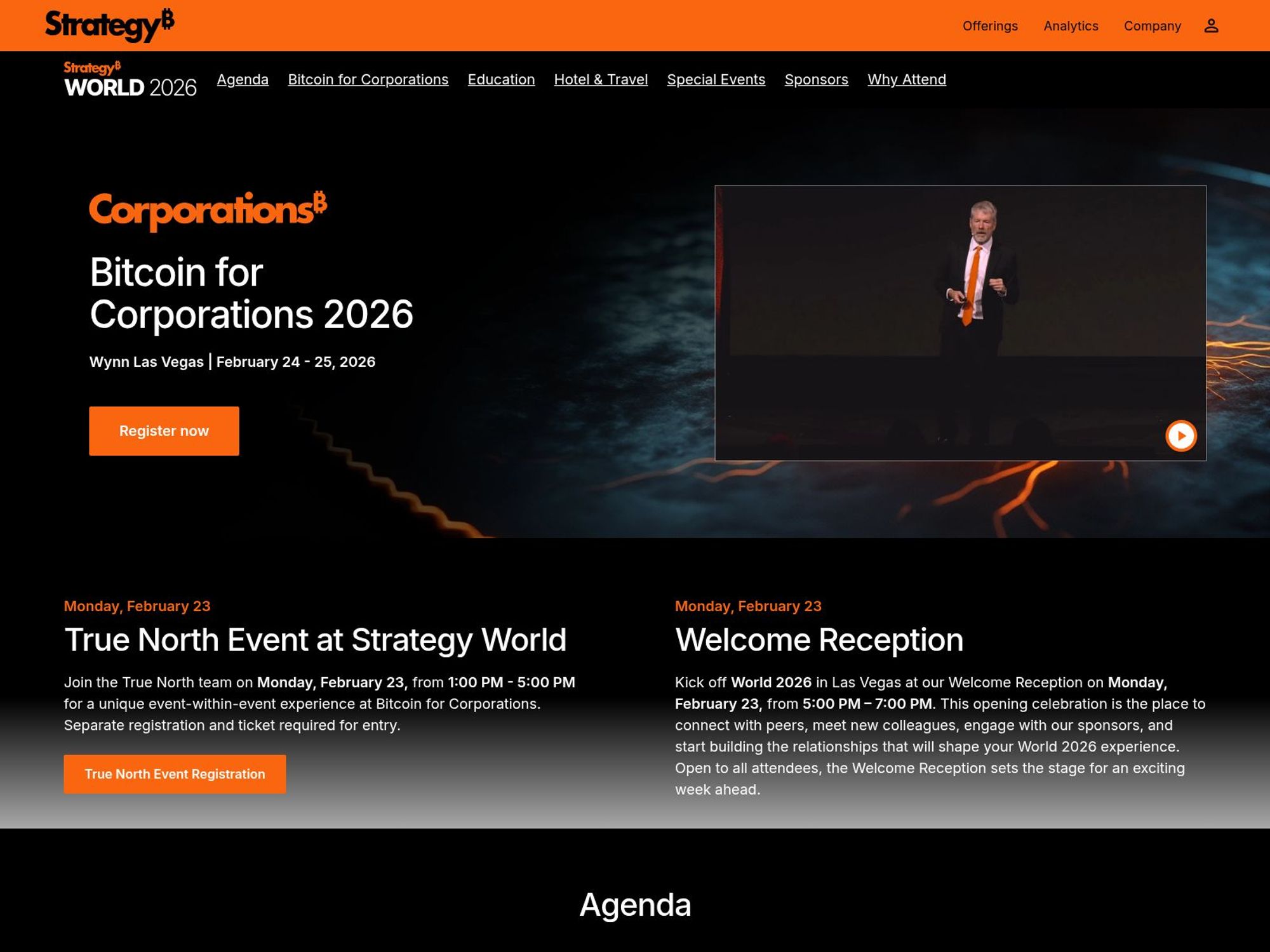Bitcoin for Corporations 2026 website
