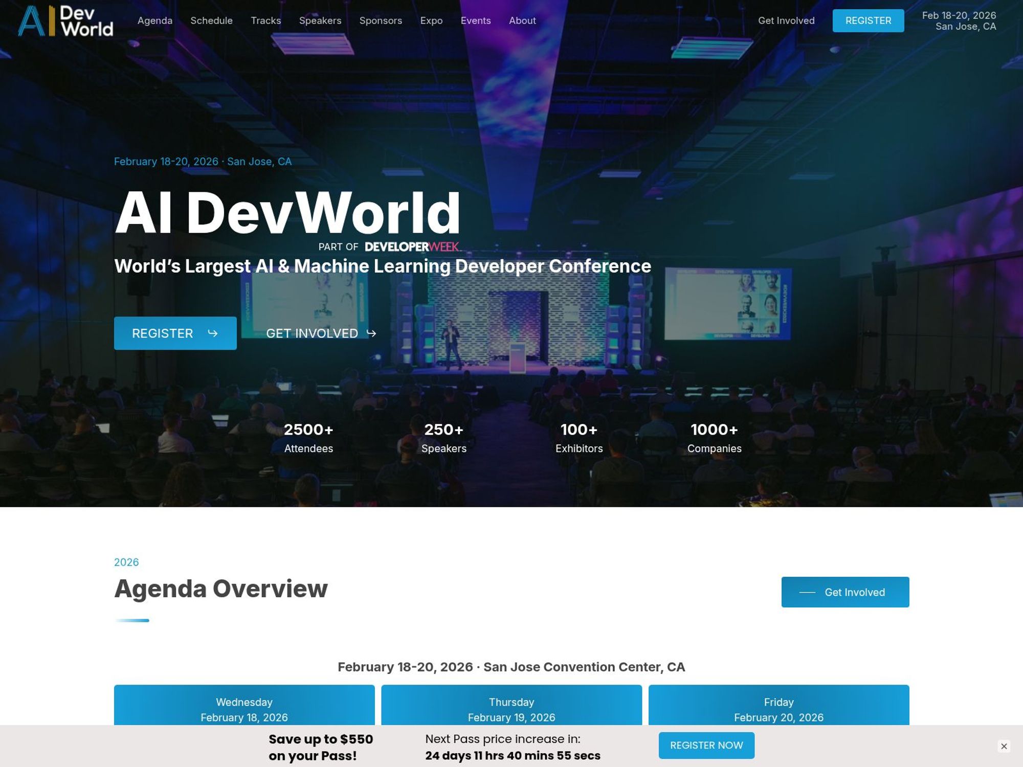AI DevWorld website
